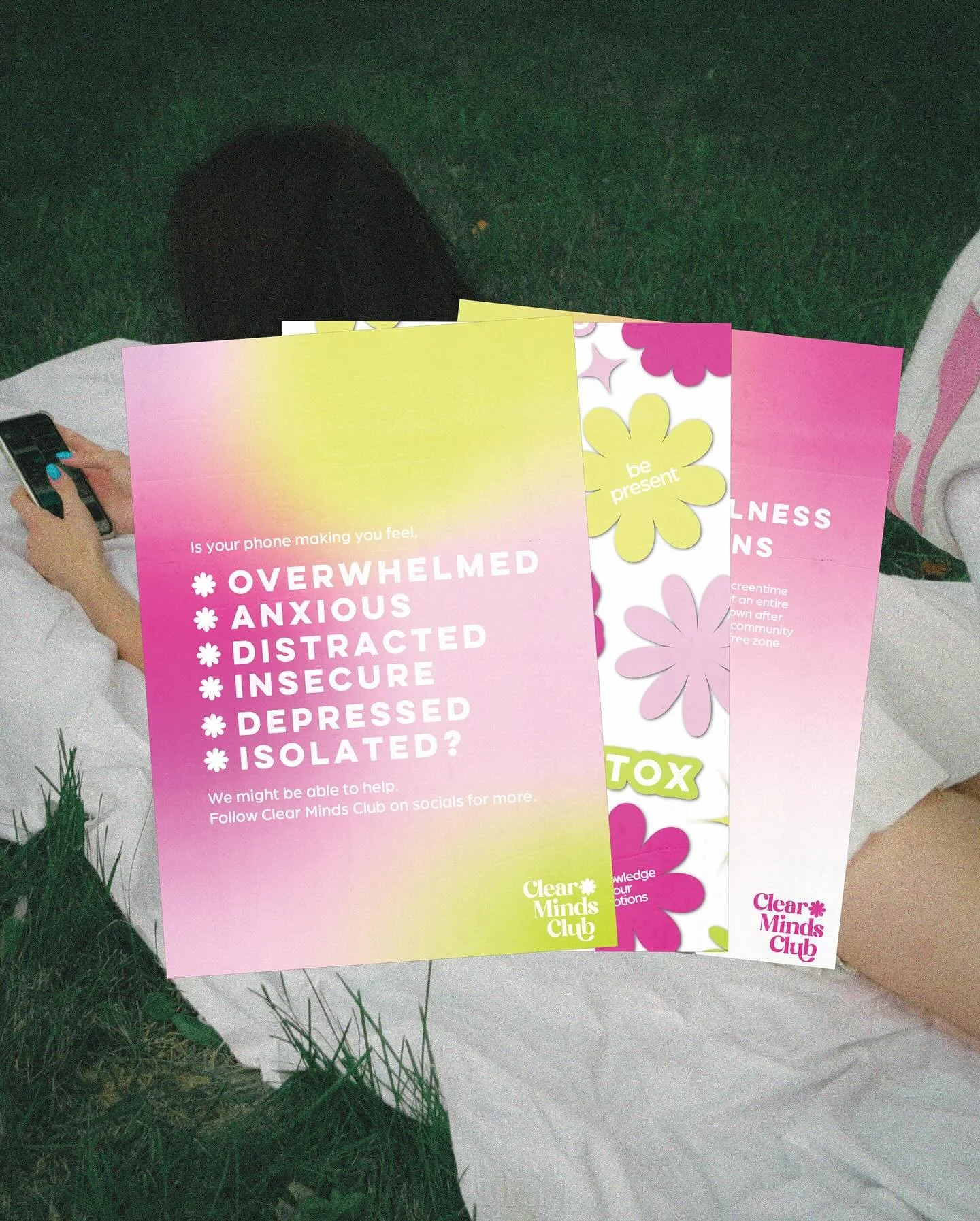 some posters created for @clearmindsclub !