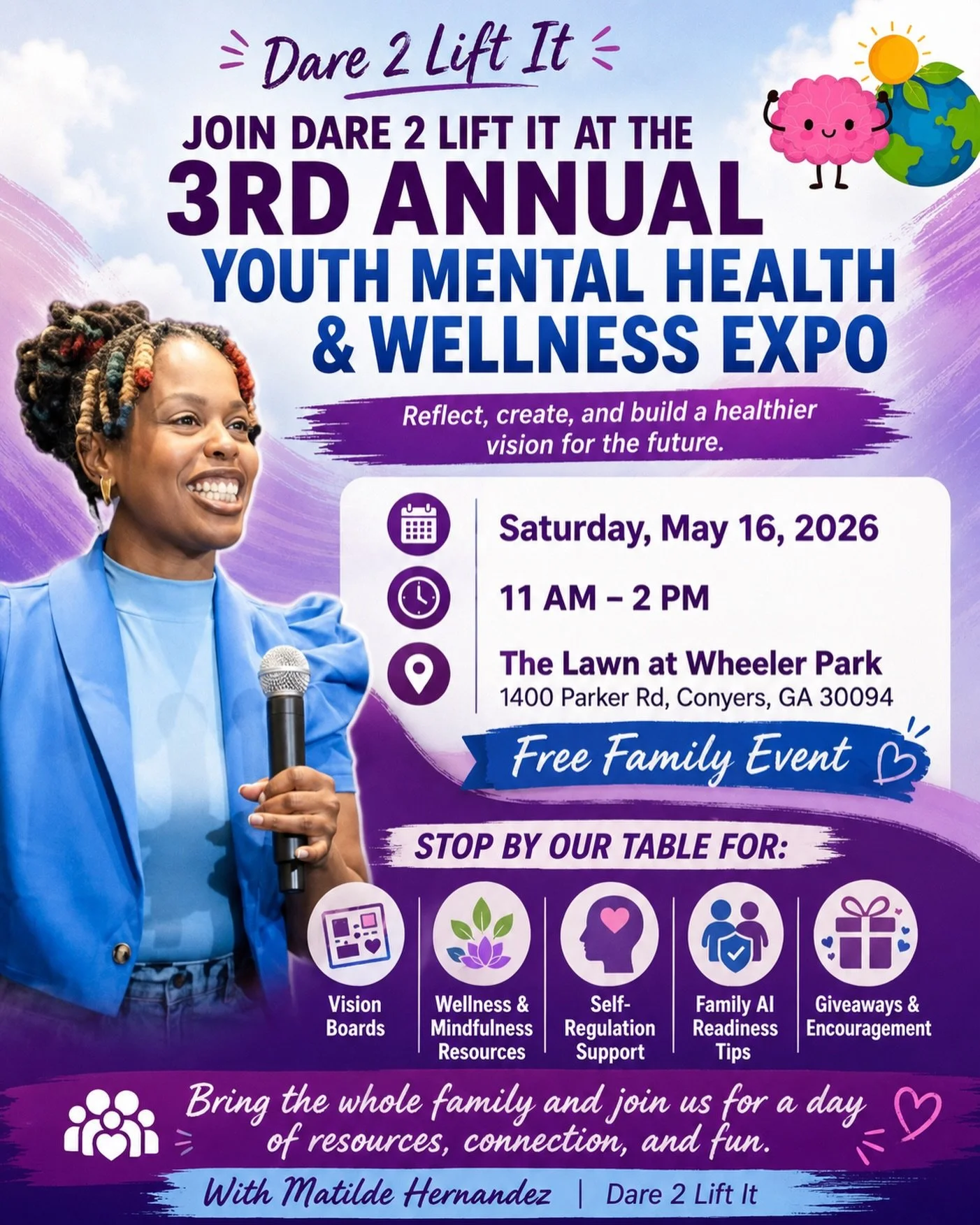 Grateful to be a community partner for the 3rd Annual Youth Mental Health &amp; Wellness Expo hosted by @rockdaledasoffice

I&rsquo;m honored for Dare 2 Lift It to be part of a day centered on mental health awareness, connection, and support for yout
