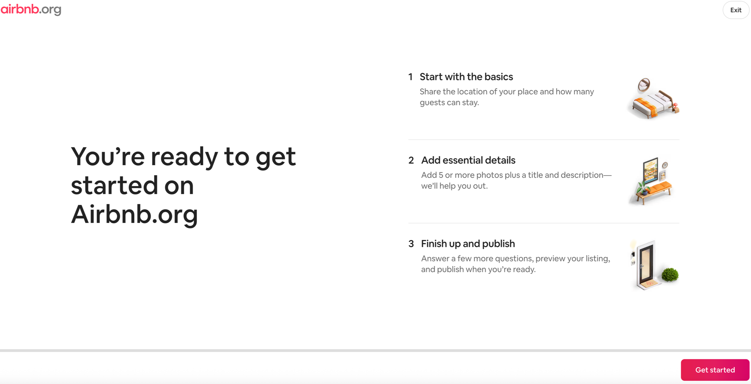 From start to finish, I created content design reflecting Airbnb.org's distinct voice and tone while adhering to Airbnb's world-class standards. Every deviation from Airbnb's content required me to provide our engineers with solid reasoning for the c