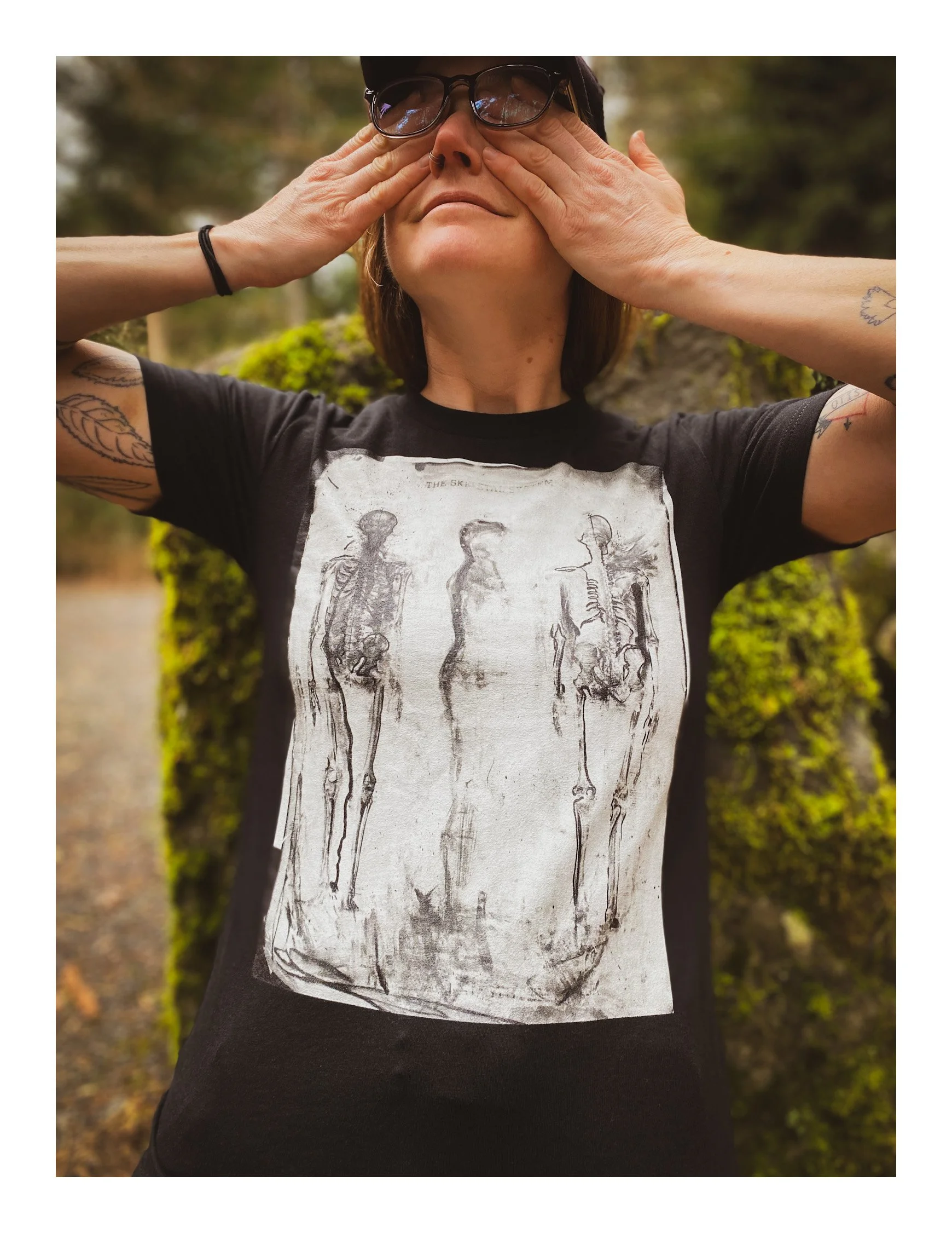 " Skeleton Party"  staple eco t-shirt