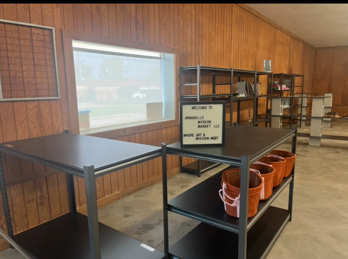 SELL AT ARMADILLO MISSION MARKET