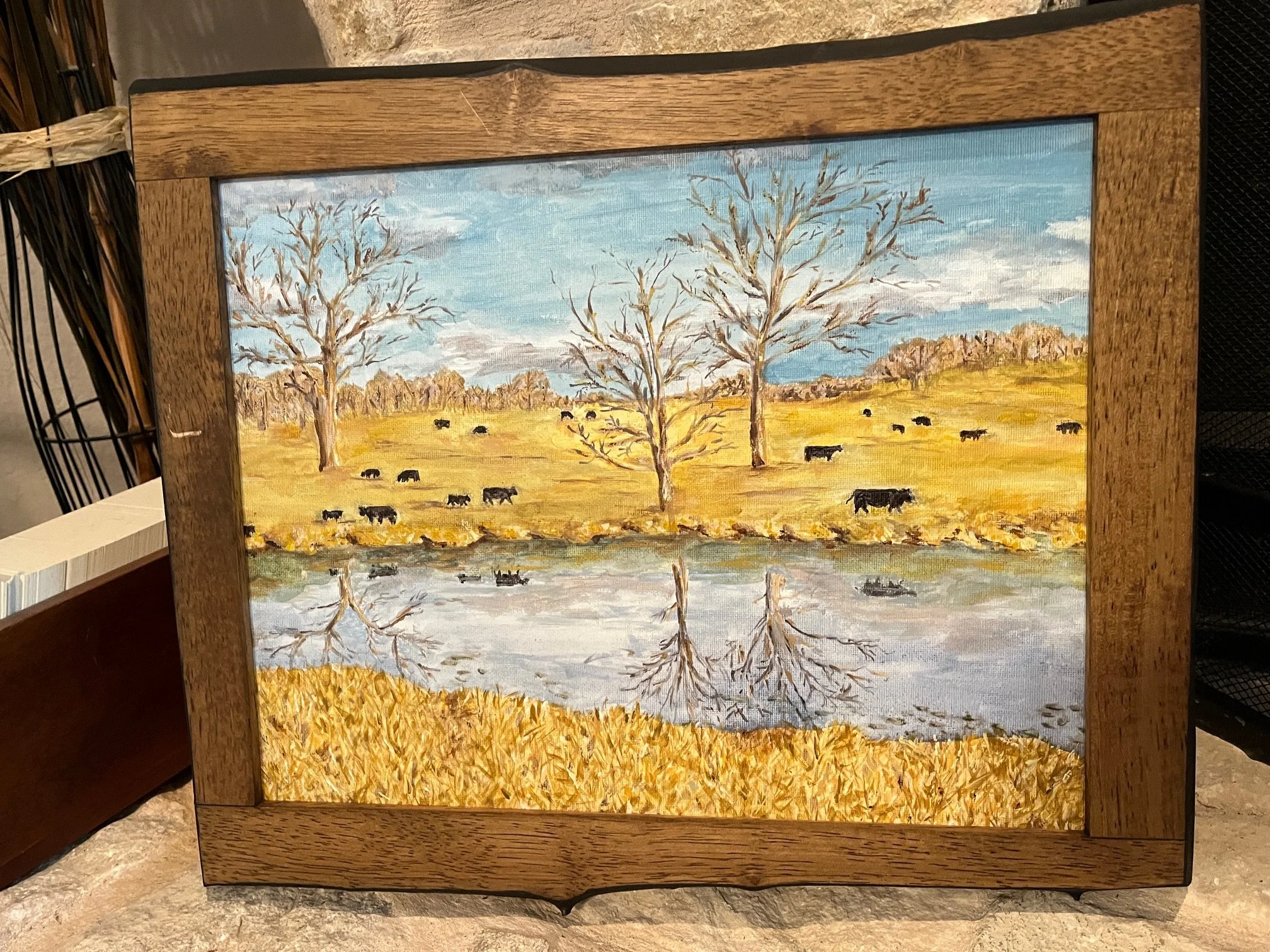 11" x 14" Acrylic Winter in Missouri