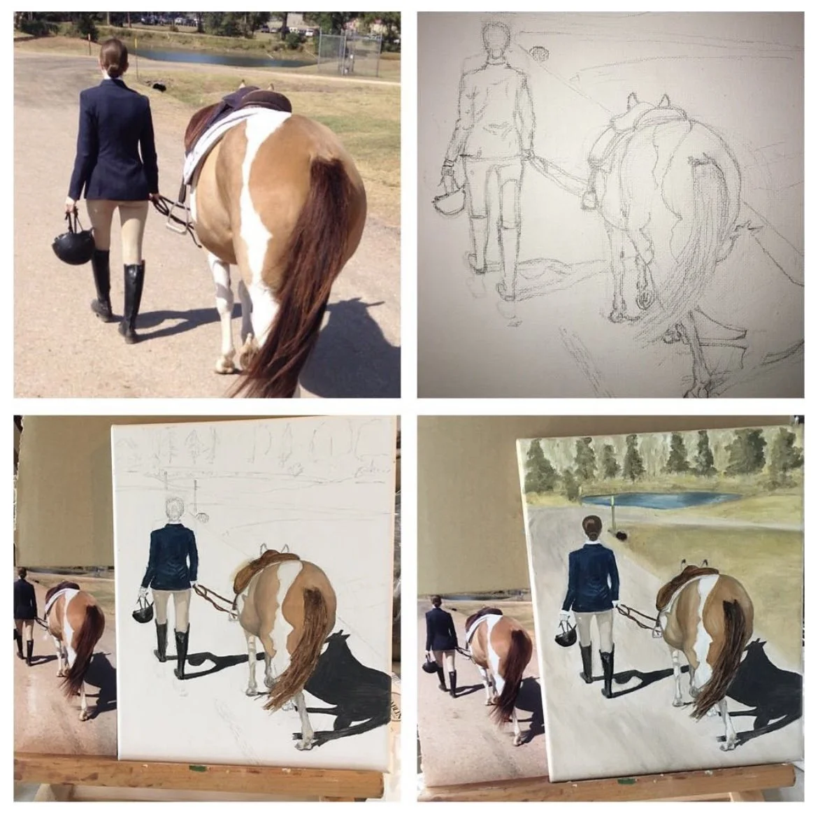 Progression of an oil painting…