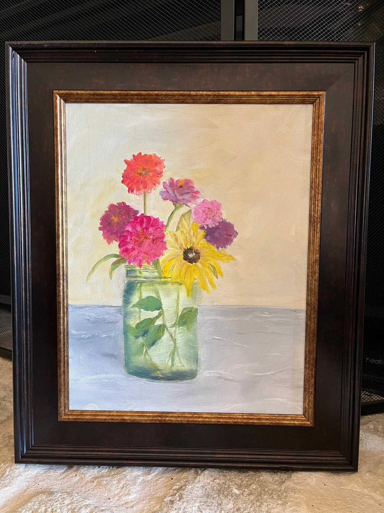 Flowers In Vase 11 x 14 Framed.JPG