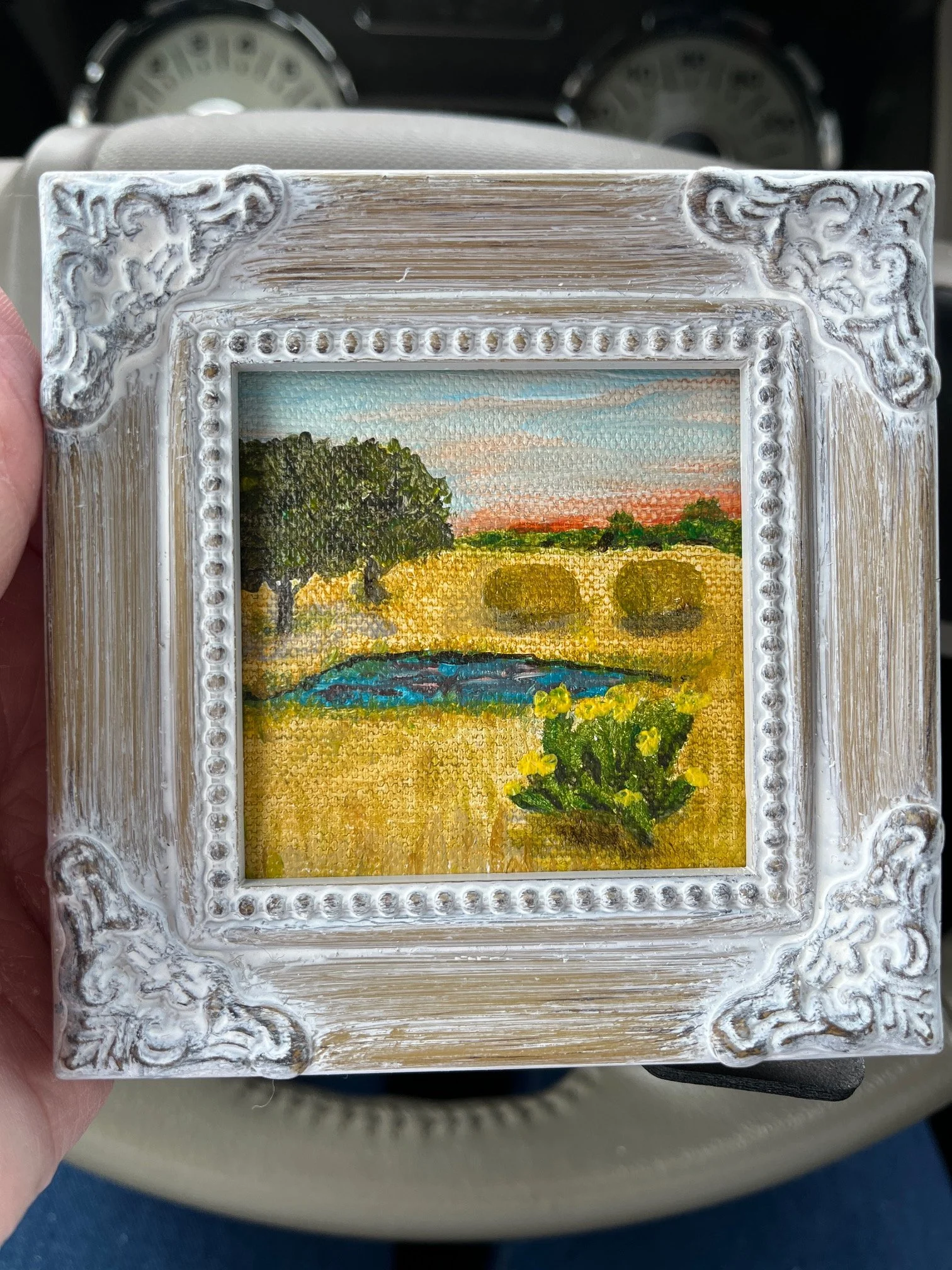 'Sunset' 2x2 Acrylic (SOLD)