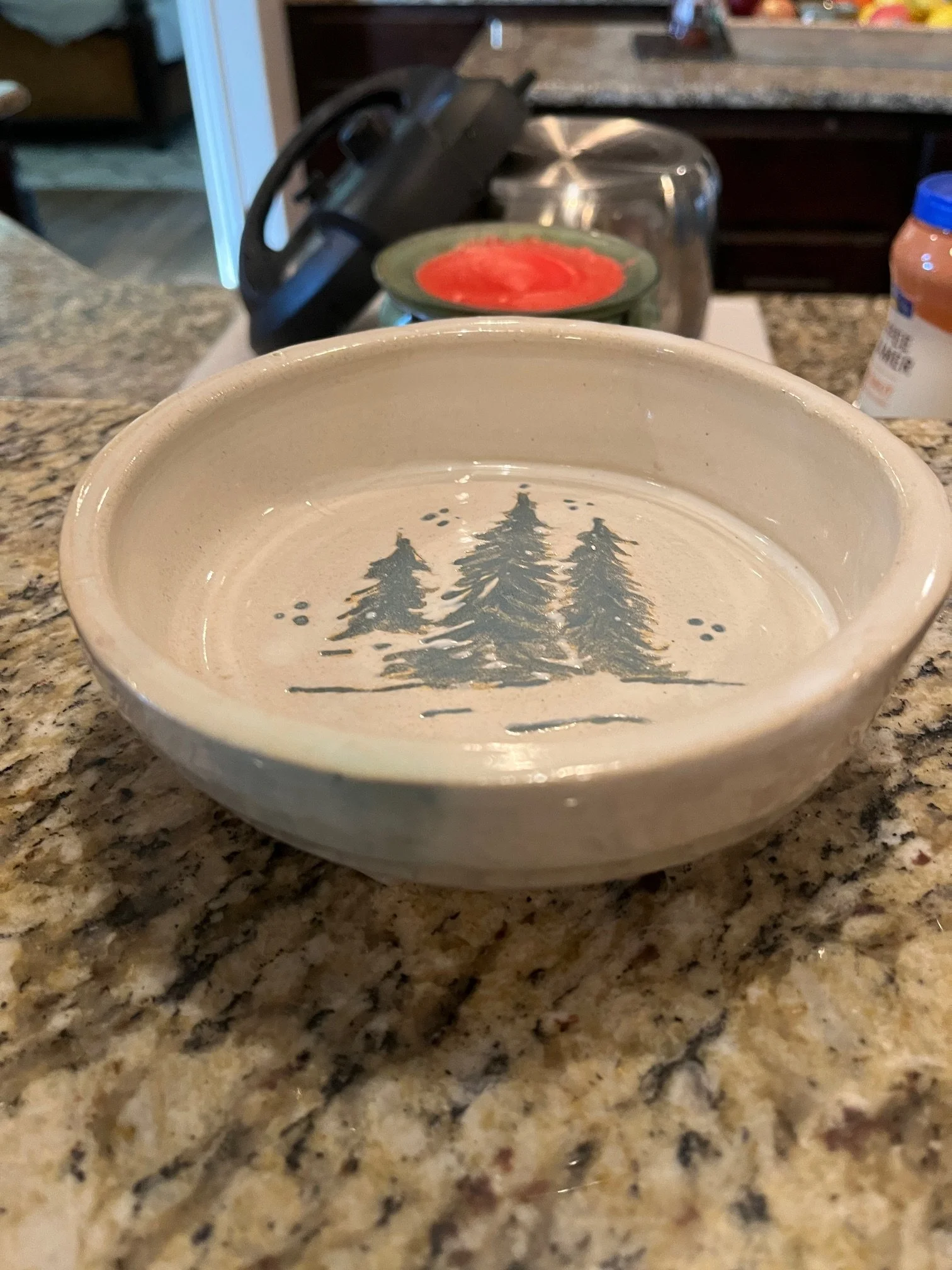 Blue Spruce Tree Trinket Tray - Pottery