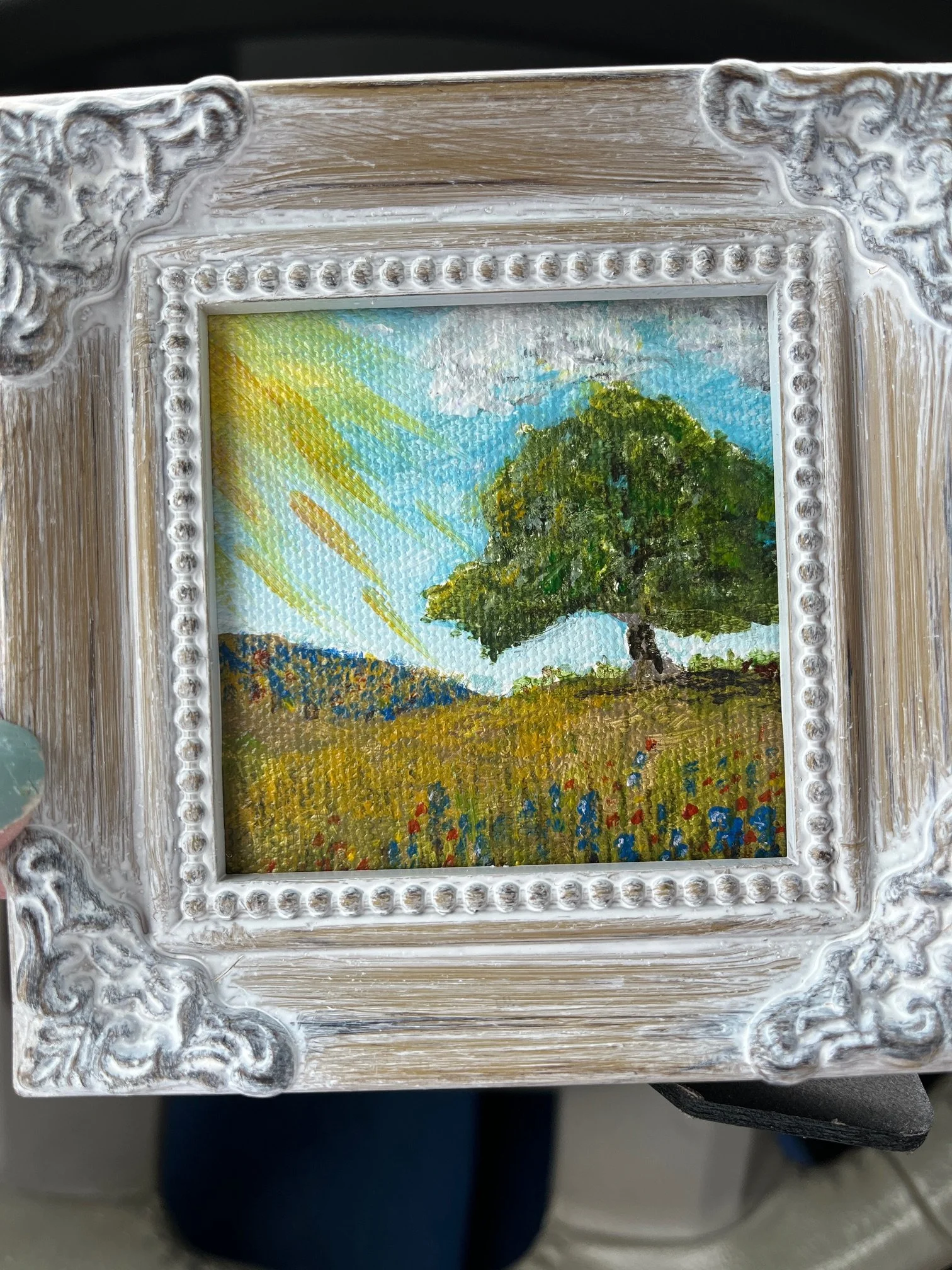 'Texas Hills' 2x2 Acrylic (SOLD)