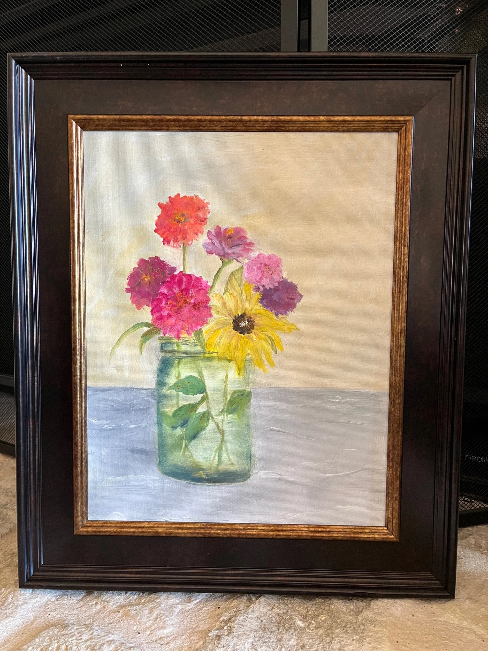 Flowers In Vase 11 x 14 Framed.JPG