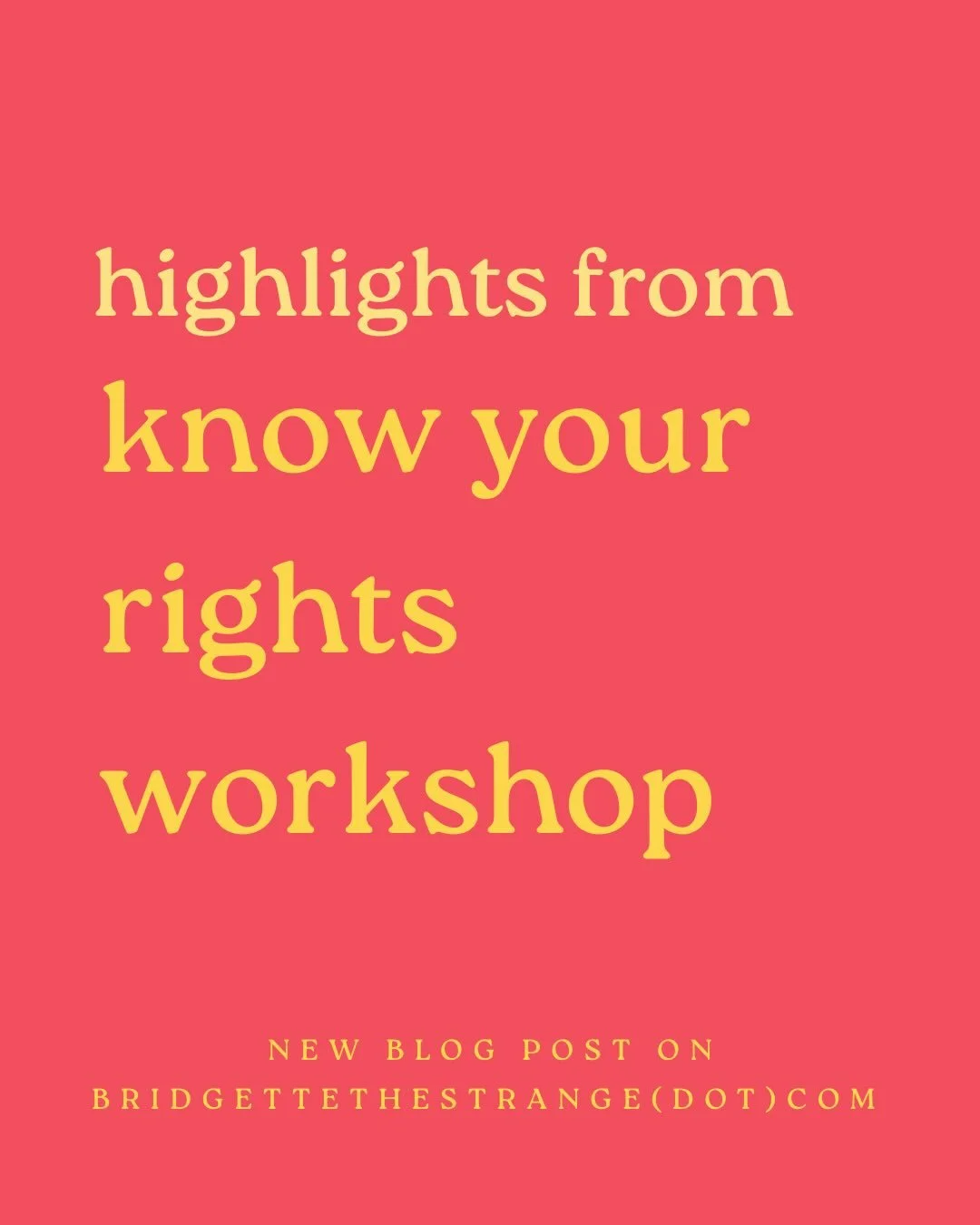 They may not care about your rights, but you should know them.

Read the full Nocturnary (witch&rsquo;s night journal) entry!

Be Strange,
Bridgette xoxo

#witchcraftispolitical #knowyourights #fuckice