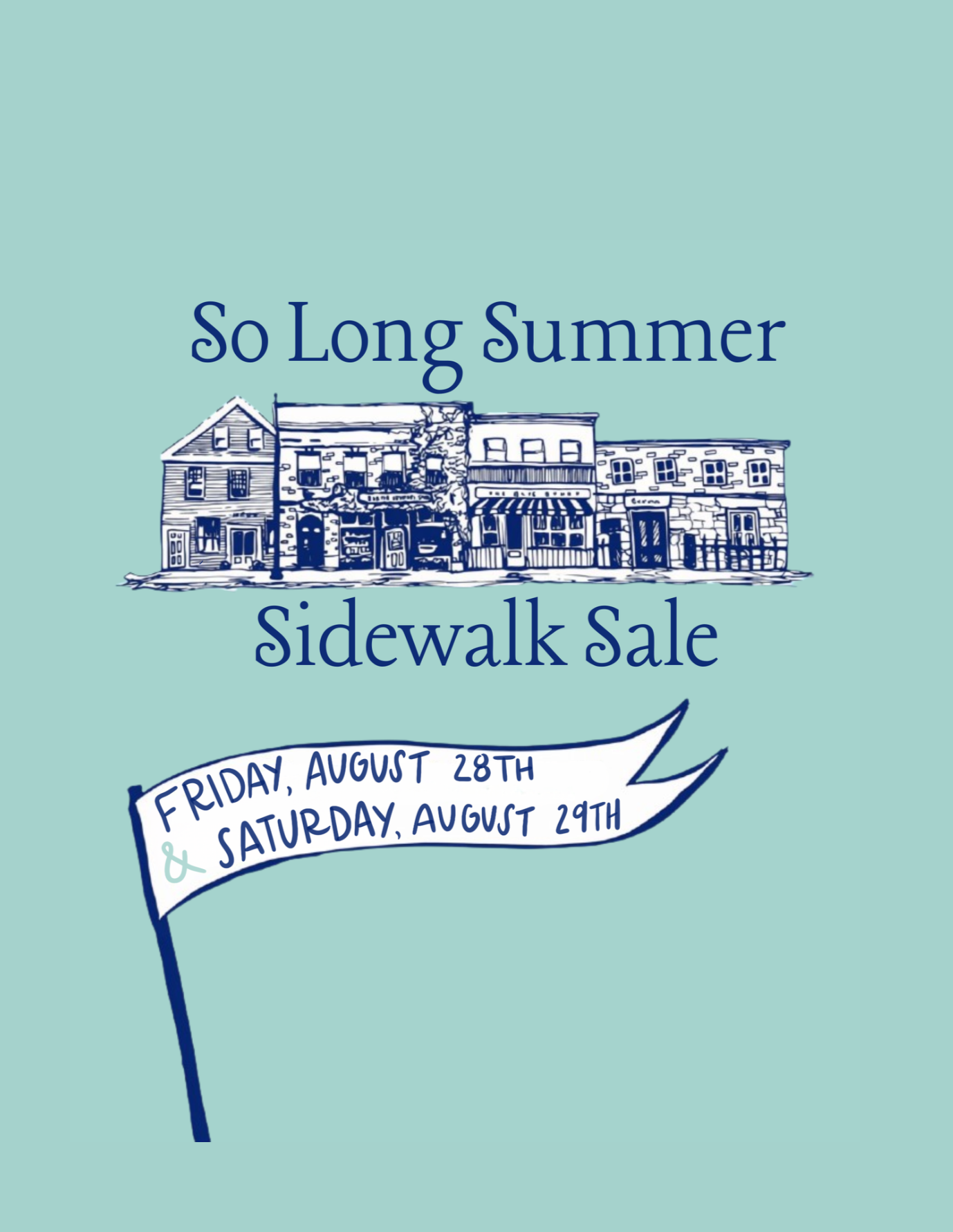 So Long Summer Sidewalk Sale