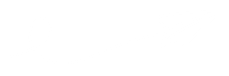 Illustration of a paper airplane with a dashed flight path on a black background.