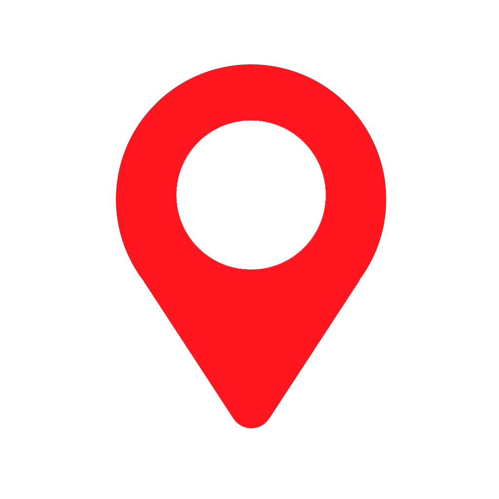 Red location pin marker icon.