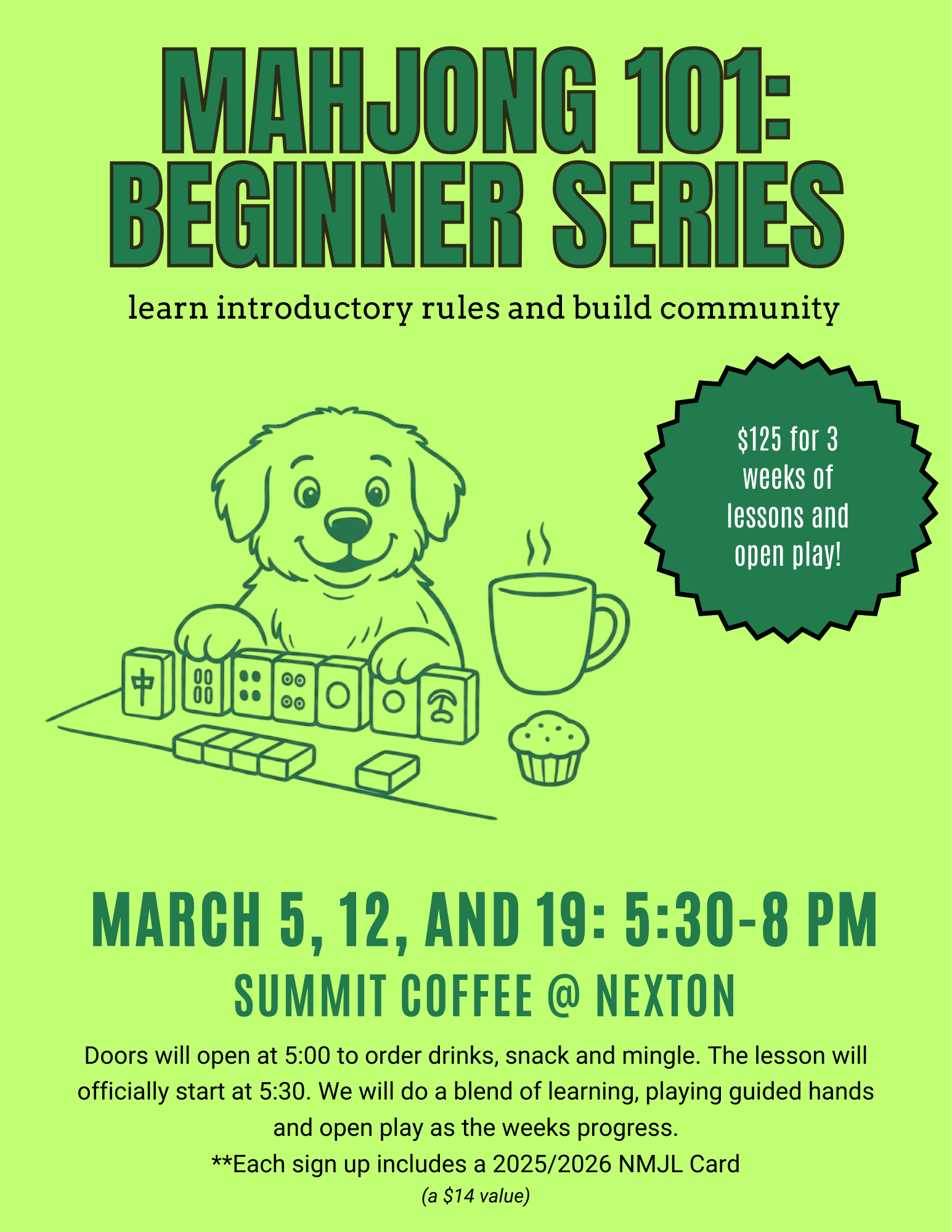 Beginner 101 Class: March 2026