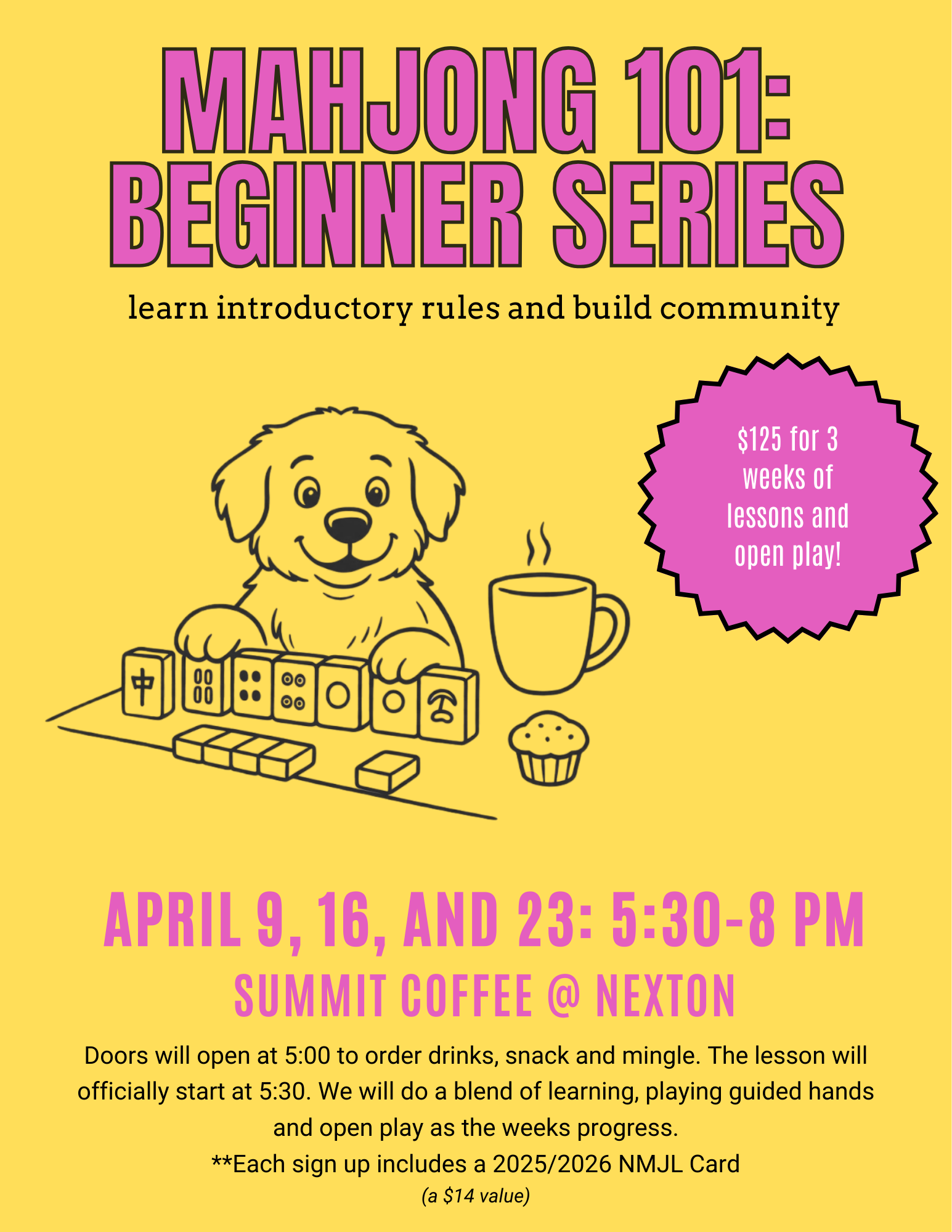 Beginner 101 Class: April 2026