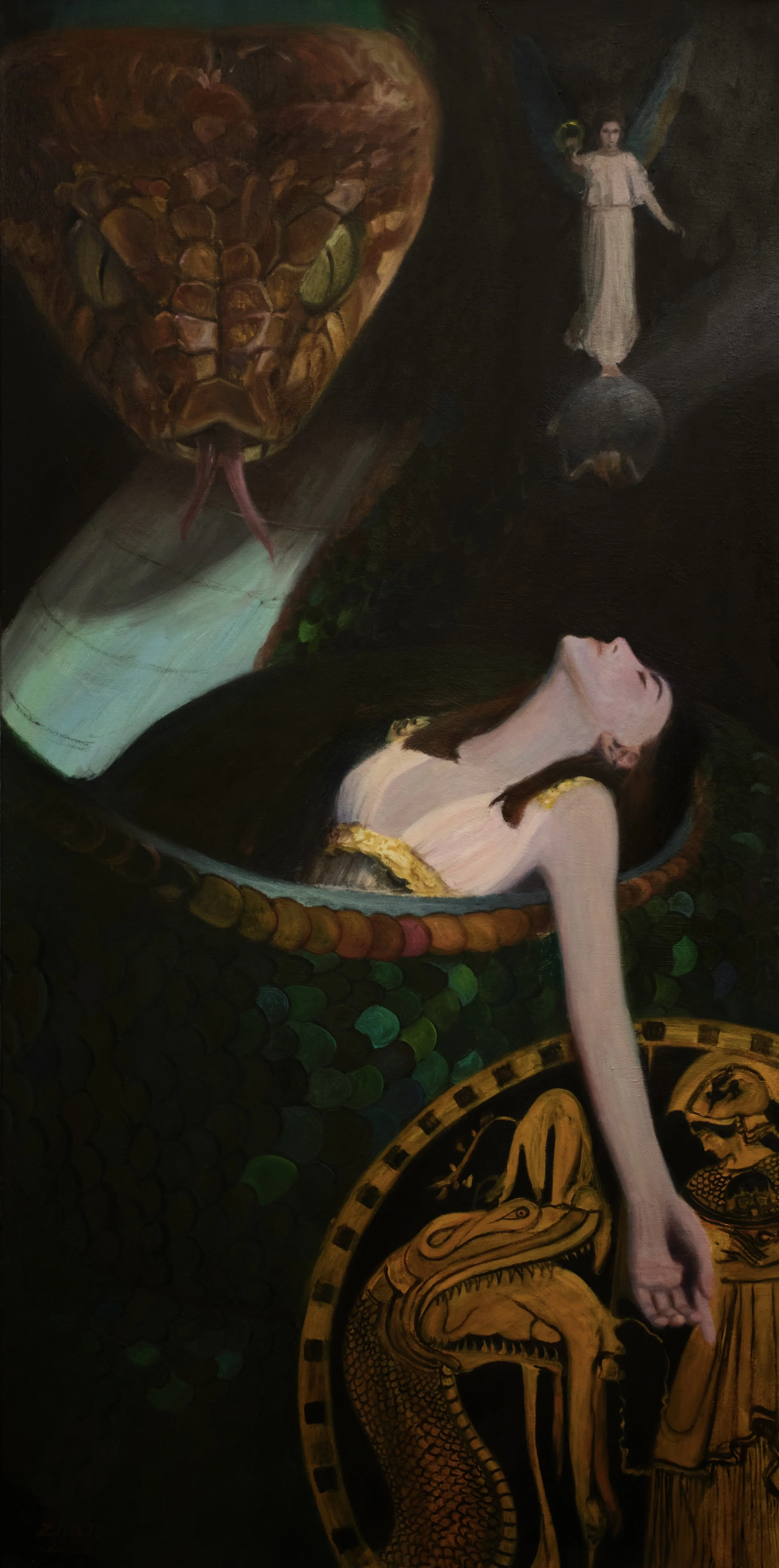 “Faith”, oil on canvas, 48 × 24”, 2026.