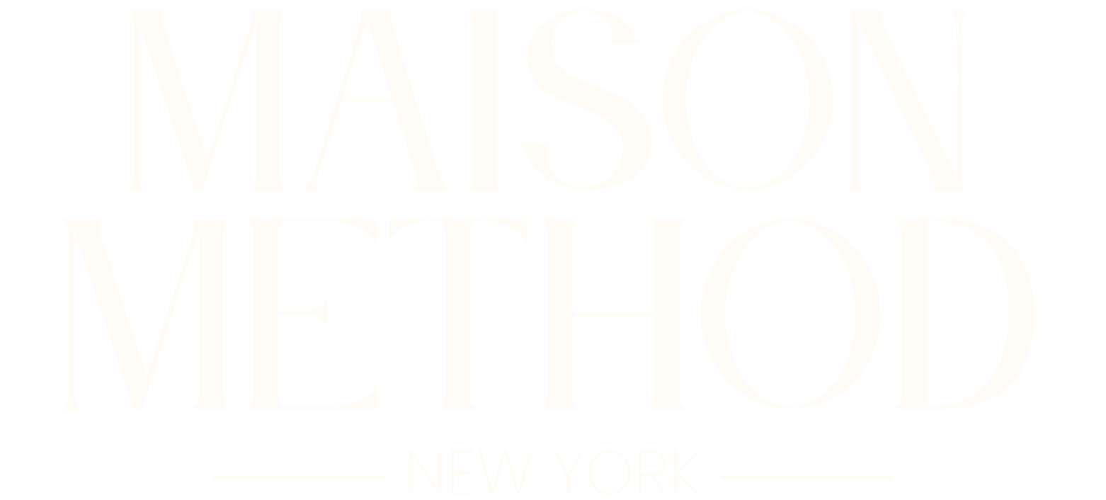 Text displaying "MASON METHOD NEW YORK" in large, white letters on a black background.