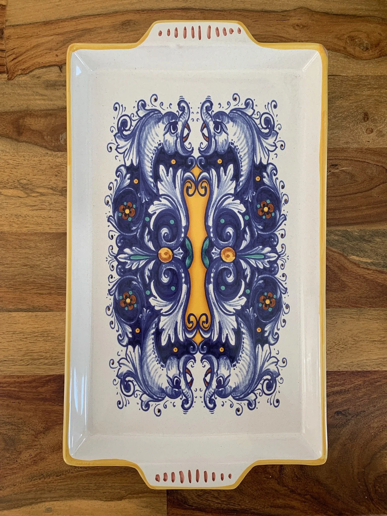 Italian Deruta Ceramic Tray, Large