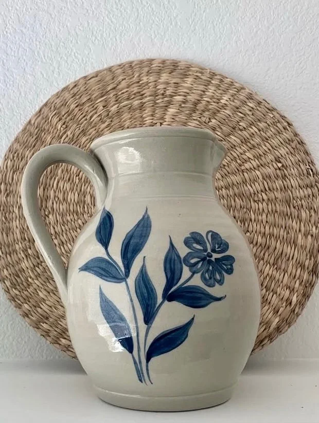 Hand Painted Antique Nantucket Pitcher