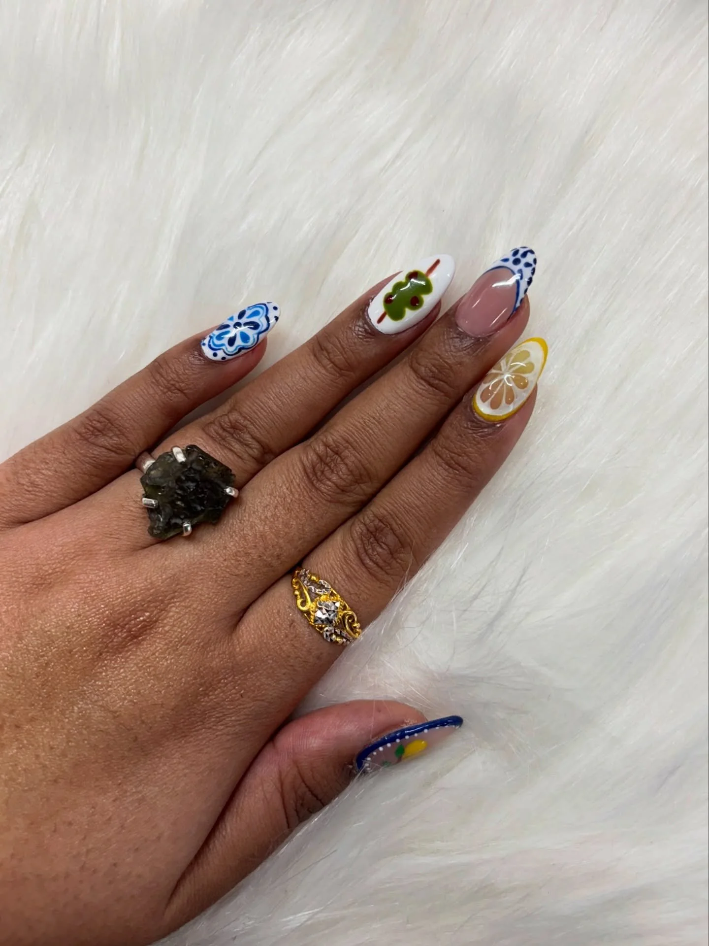 Nails so cute I cant pick my favourite one&hellip;. (That&rsquo;s a lie. I love the little fish haha) #nailsperth #rockabellabeauty