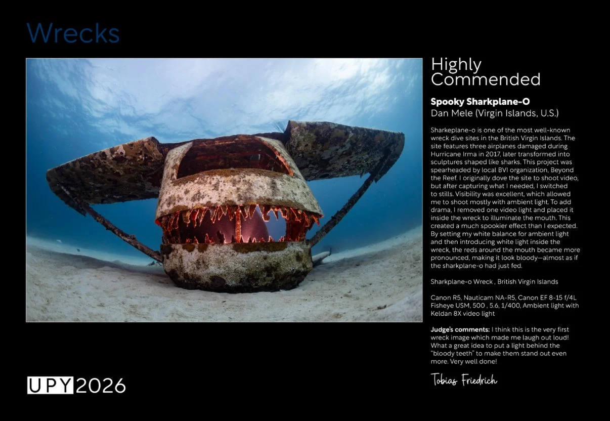 Highly Commended - 2026 Underwater Photographer of the Year, Wrecks