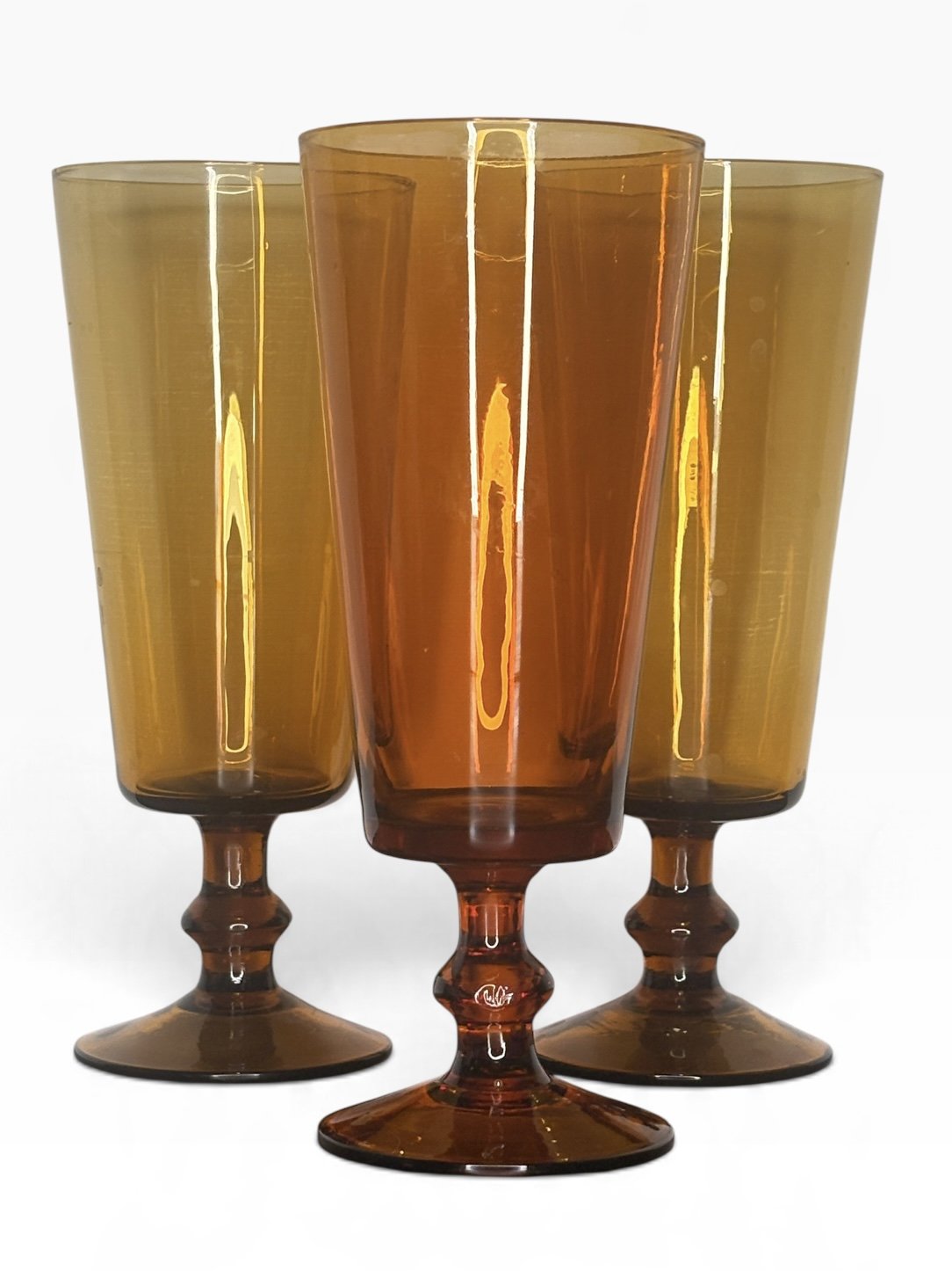 Honey-Amber Autumn Glasses