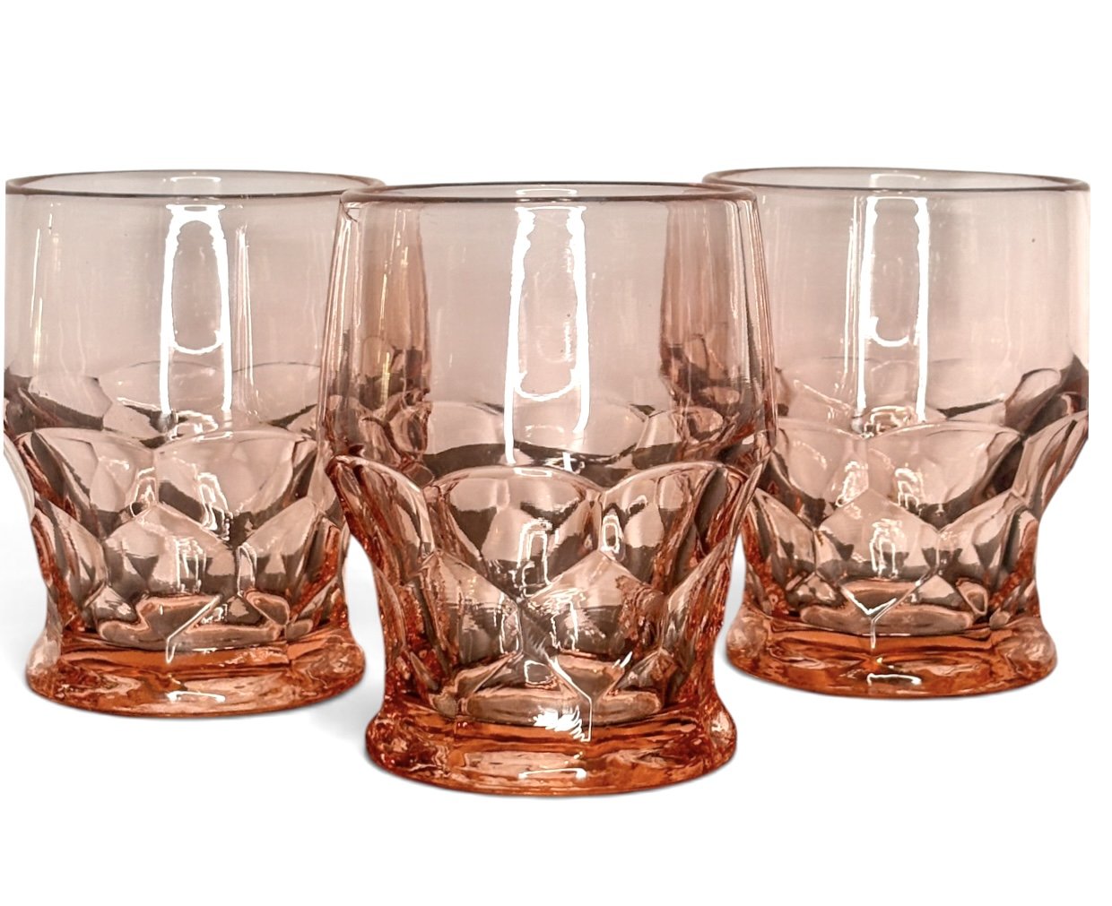 Georgian Pink Tumbler Glasses