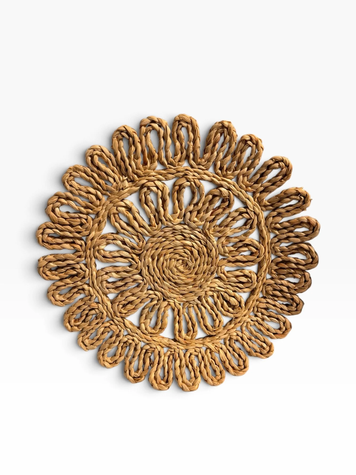 Vintage Floral Corn Husk Chargers