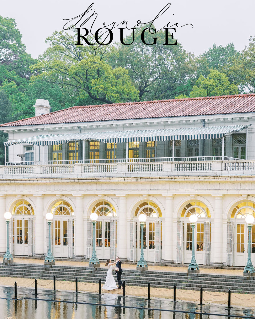 A Bridgerton inspired wedding at the Prospect Park Boathouse