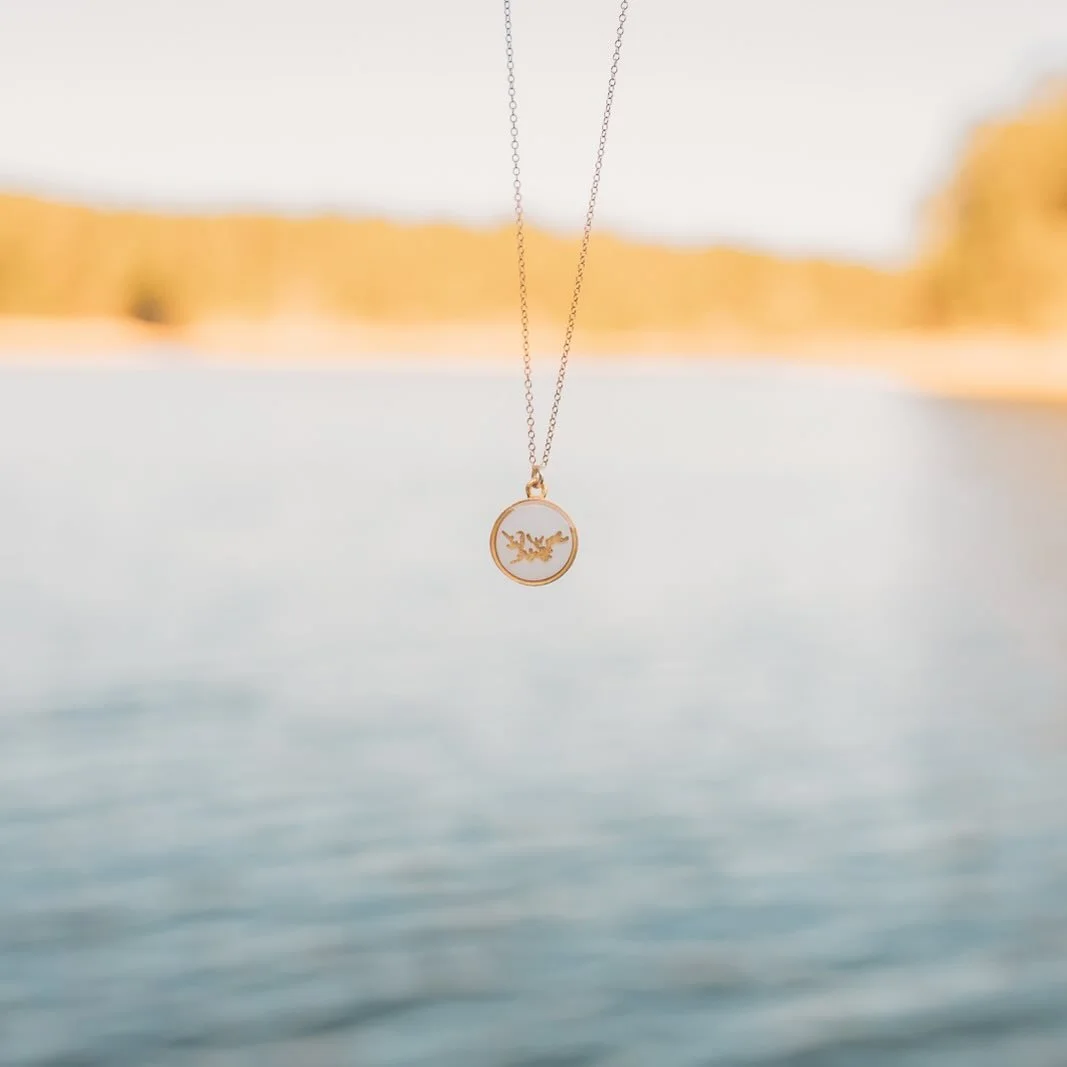 This one&rsquo;s special to me &mdash; The Lewis Smith Lake Necklace. Our family has spent countless days on these waters, raising our kids here, slowing down, and soaking up the beauty of this place. I made it for anyone who feels the same pull towa