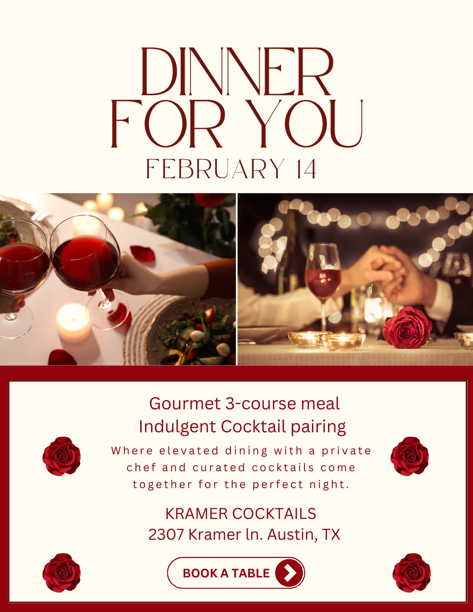 Red and Cream Modern Dinner For Two Flyer.png
