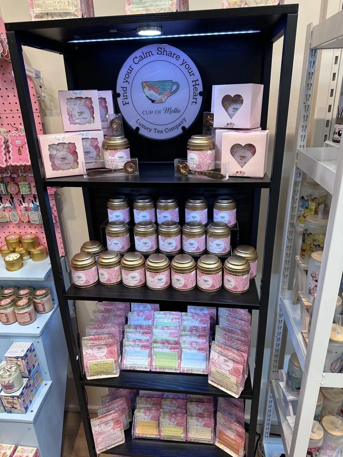 “Find your Calm. Share your Heart. CUP of Metta Luxury Tea Company” at Vaughan Mills