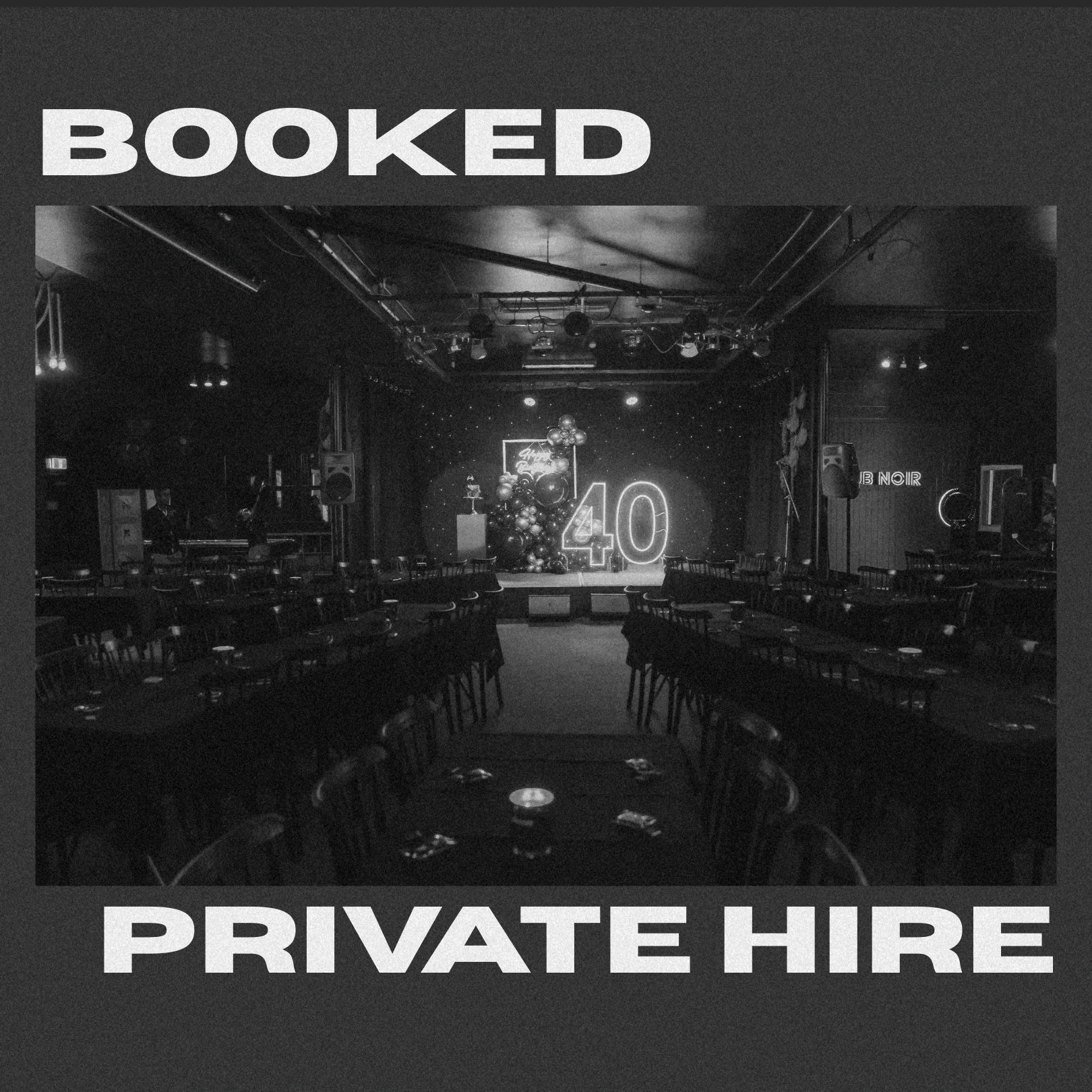 BOOKED FOR PRIVATE FUNCTION