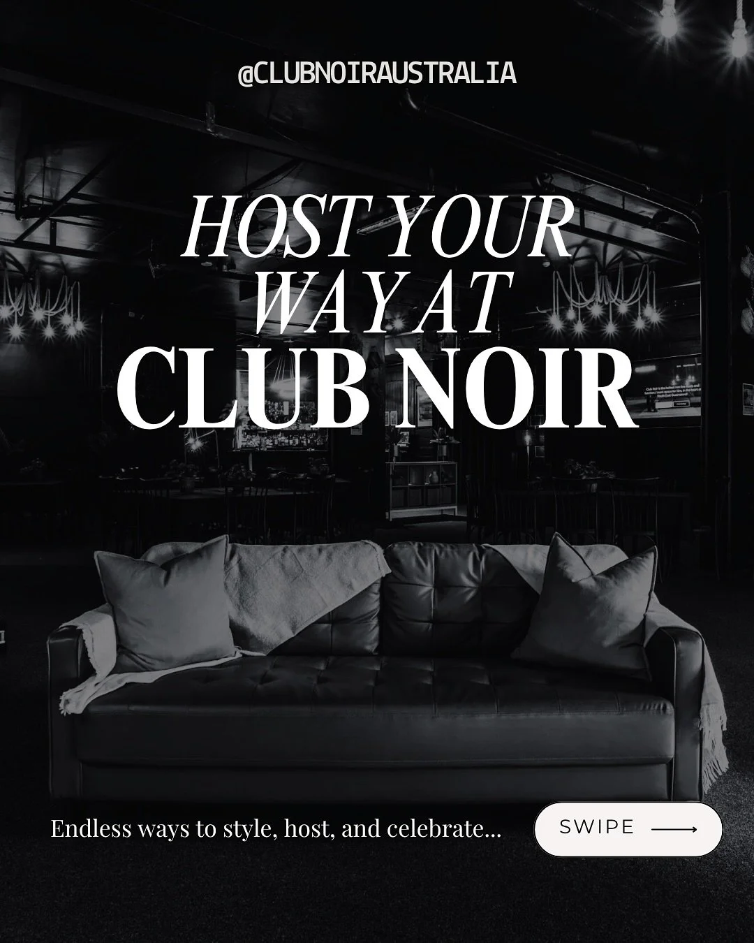 Thinking of hosting at Club Noir? Here’s how others have made the space shine ✨
Elegant. Bold. Unique. Our venue is ready to transform for any event.
Your vision, our venue. Let’s make it happen. 🥂
#ClubNoir #EventVenue #EventGoals #F