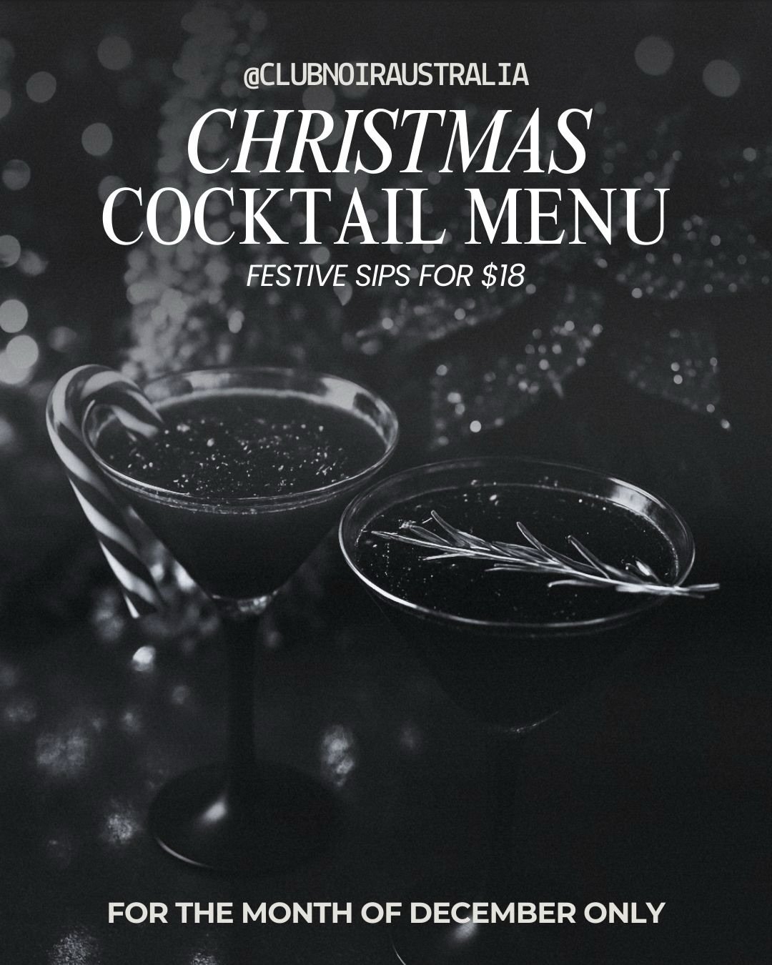 &rsquo;Tis the season to sip something merry 🎄🍸

Introducing our 2025 Christmas Cocktail Menu, available all throughout December! Bursting with festive flavour and carefully curated to make the perfect holiday lineup. Sip, sparkle, and celebrate th
