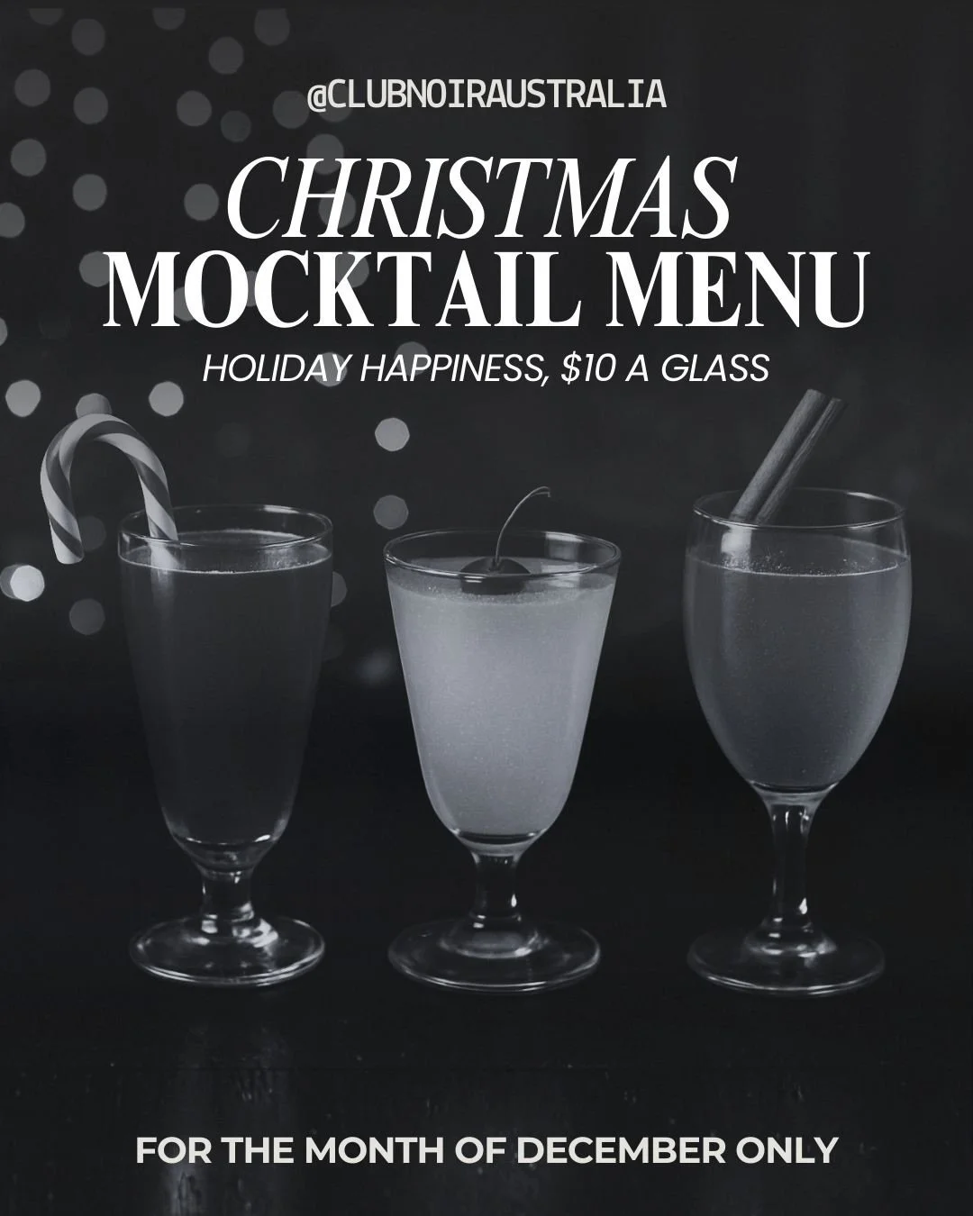 Designated driver? Don&rsquo;t worry, we didn&rsquo;t forget you! 🎄✨

Introducing our 2025 Christmas Mocktail Menu, carefully curated with no alcohol, so that you can still sip festively and join in all the holiday cheer 💫🍒

Sparkling, fruity, and