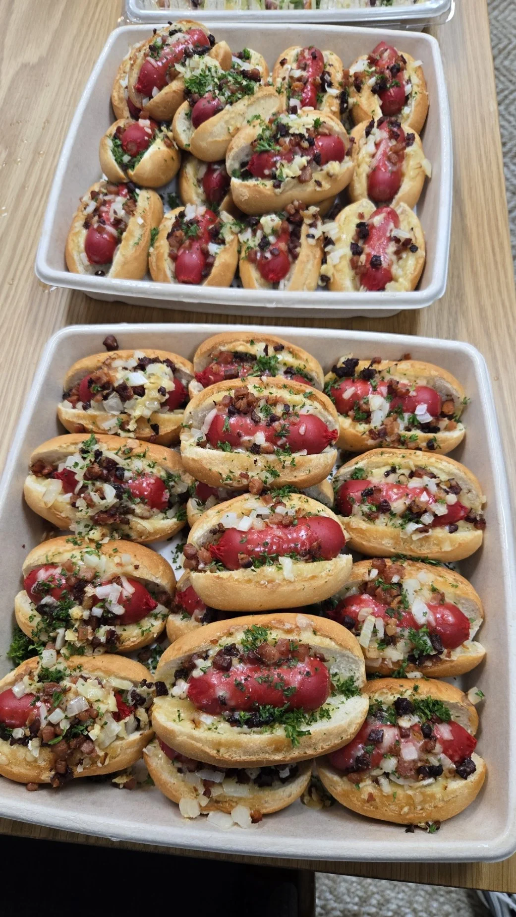 Mini Loaded Hot Dogs