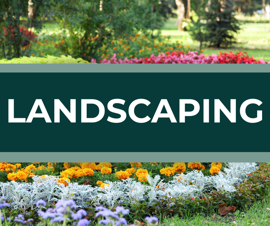 Colorful landscaped flower bed maintained with annuals and perennials in Sandusky and Northern Ohio