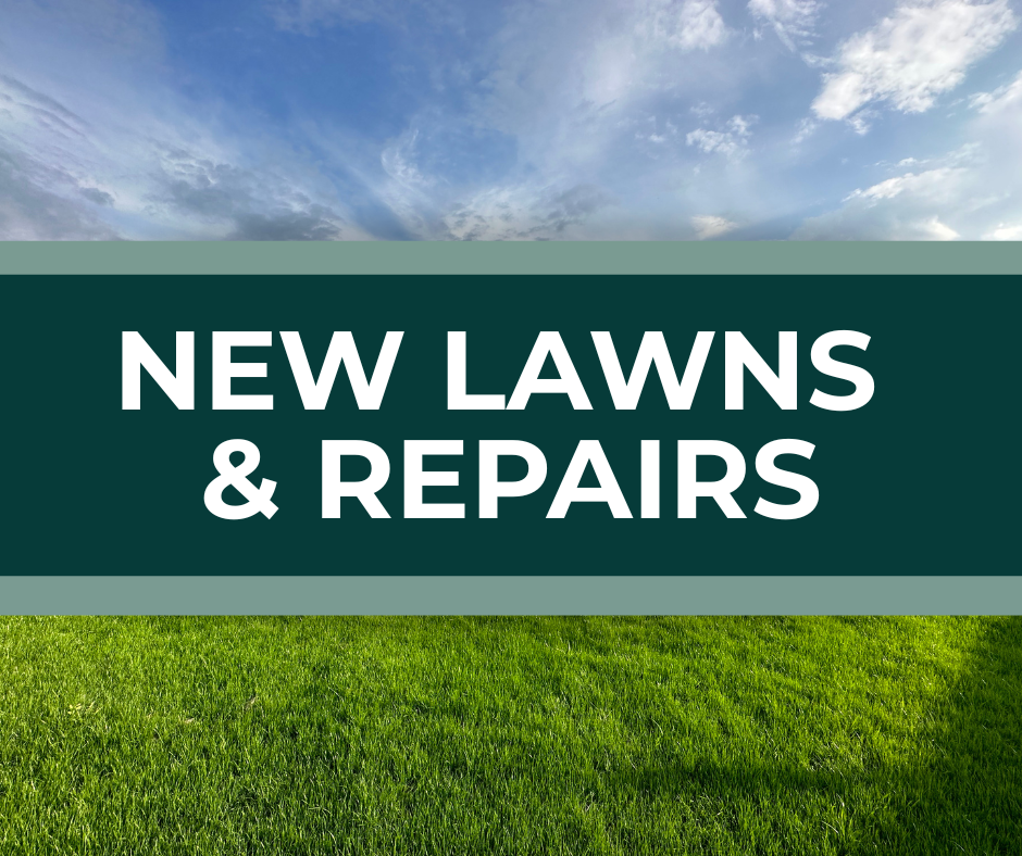 New lawn installation with healthy green grass in Sandusky and Northern Ohio