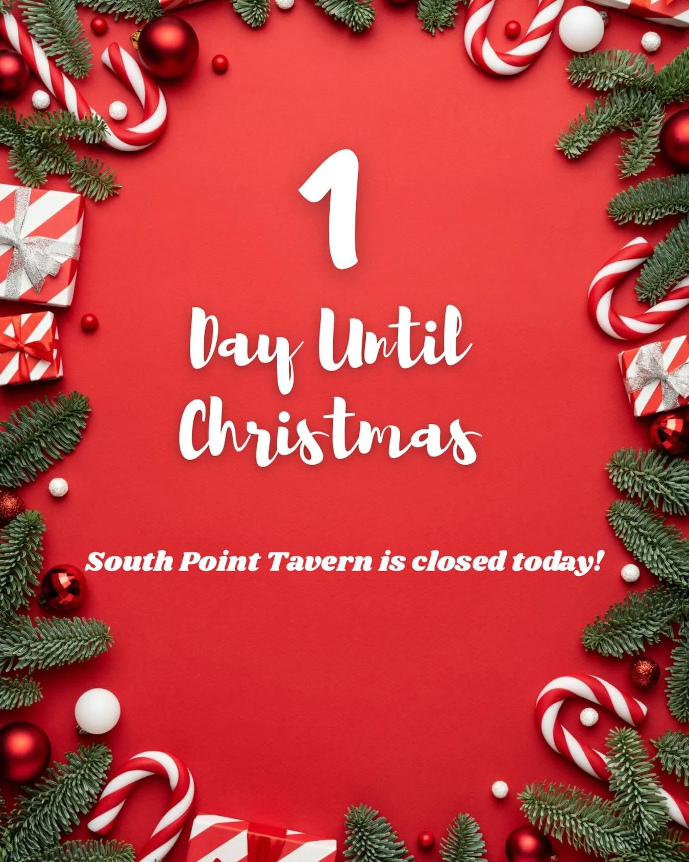 Enjoy your family &amp; friends today! 🎄❤️💚#christmaseve #santaiscoming #bourbonbar #familyiseverything❤️