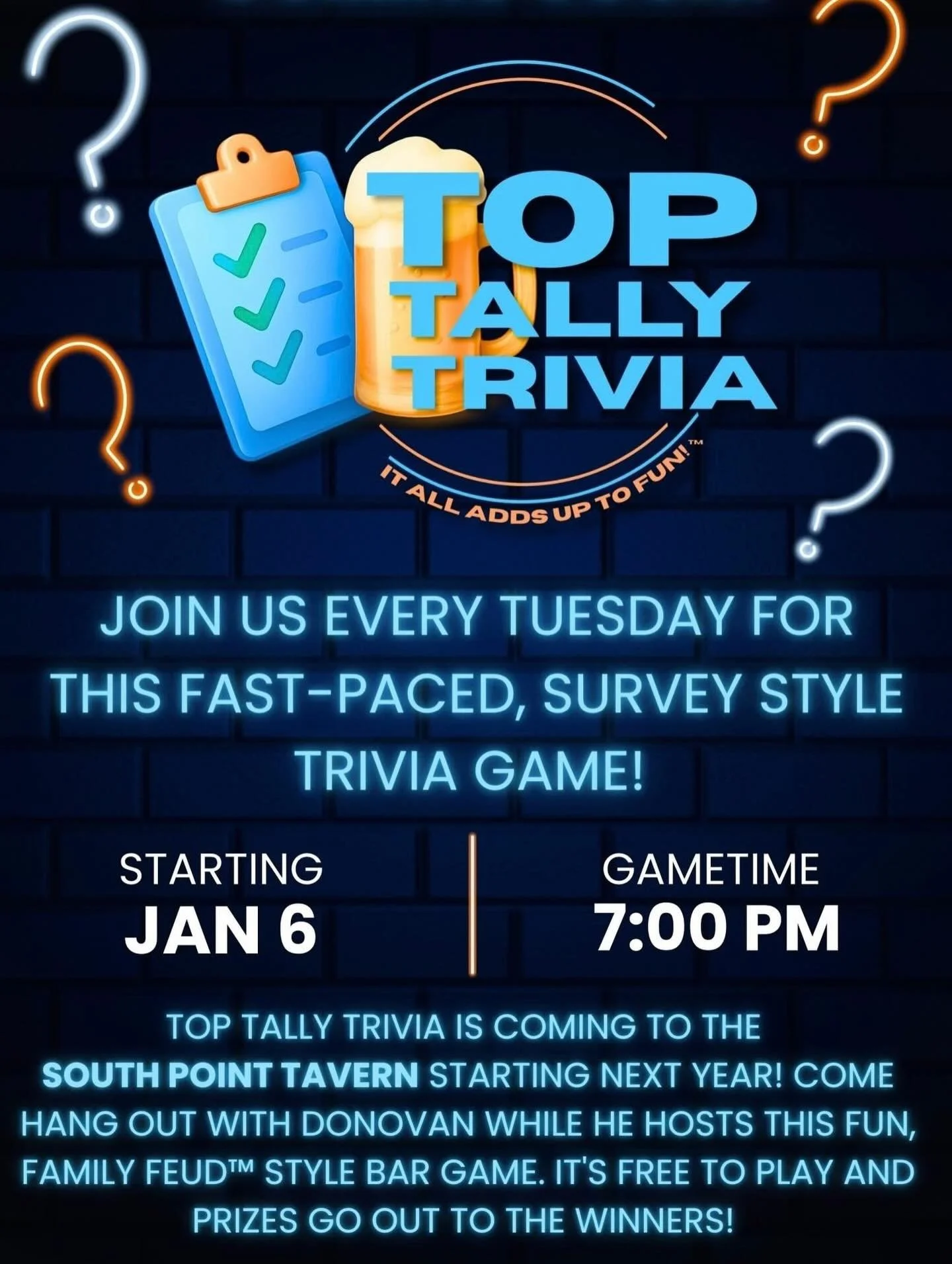 TOMORROW NIGHT!!💥🫵🏻Play trivia &amp; have some drinks with us!! It will be a super FUN night you don&rsquo;t want to miss!!#trivianight #beer #bourbonflight #goodtimes #cocktailbar