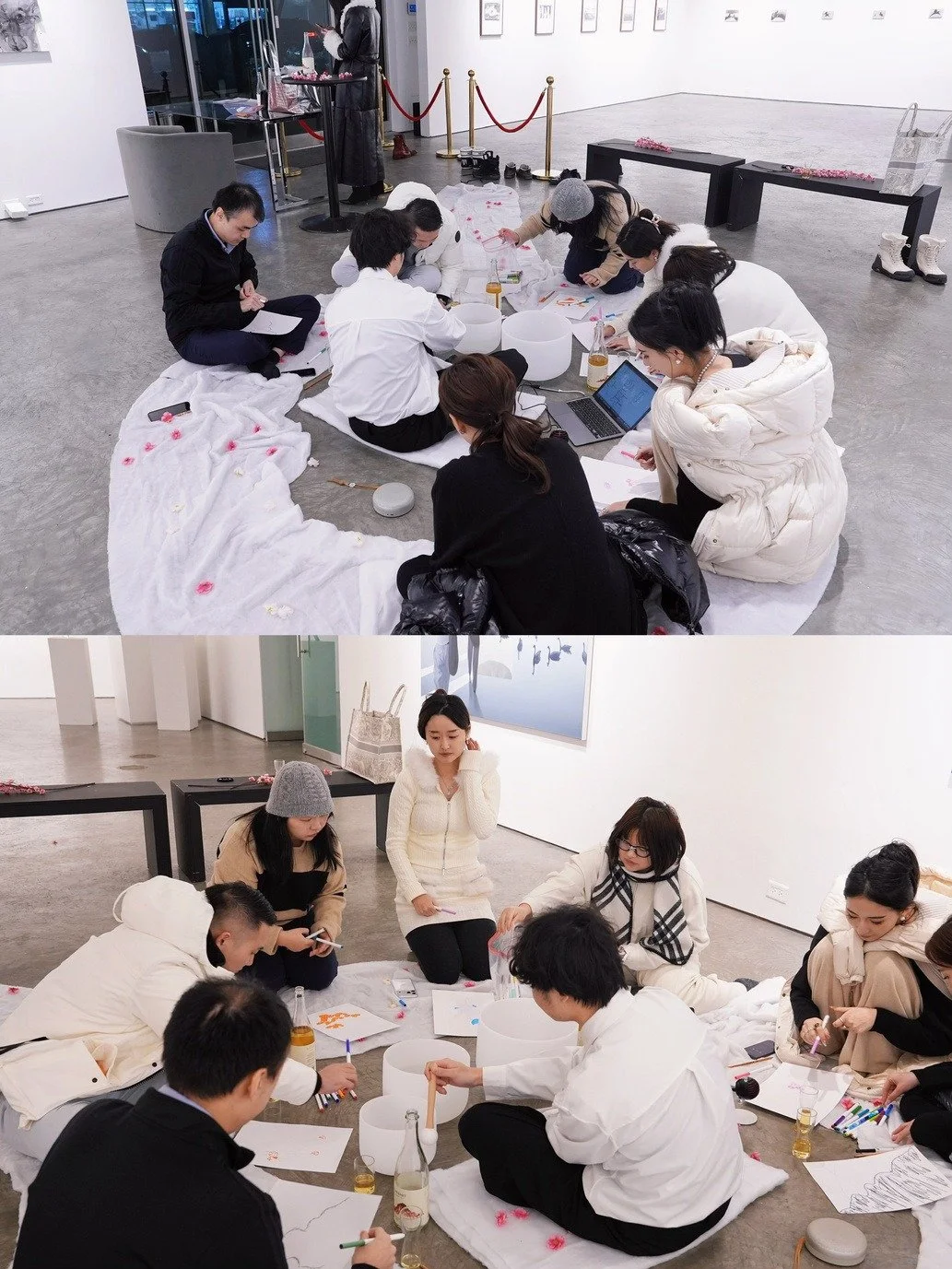 Art & Tea Ritual with Sound — Detour Gallery, Chinchinart & Ivyhermit. A shared cultural experience bringing art, tea, and sound together.