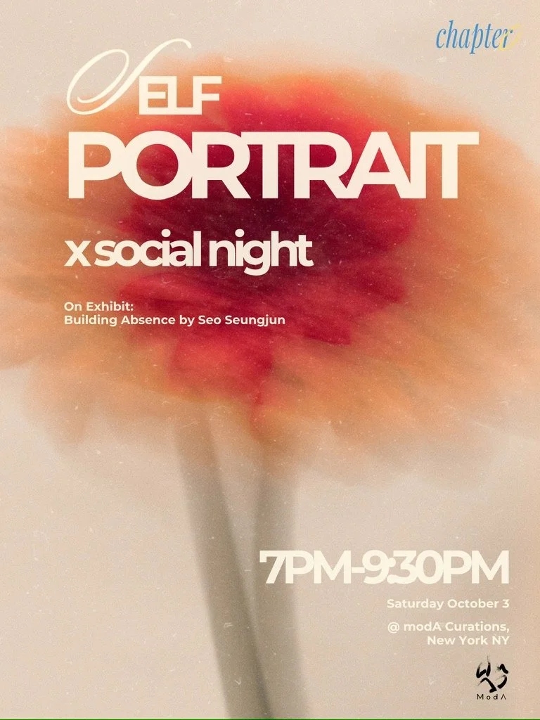 Self Portrait social night poster featuring Building Absence by Seo Seungjun at MODA.