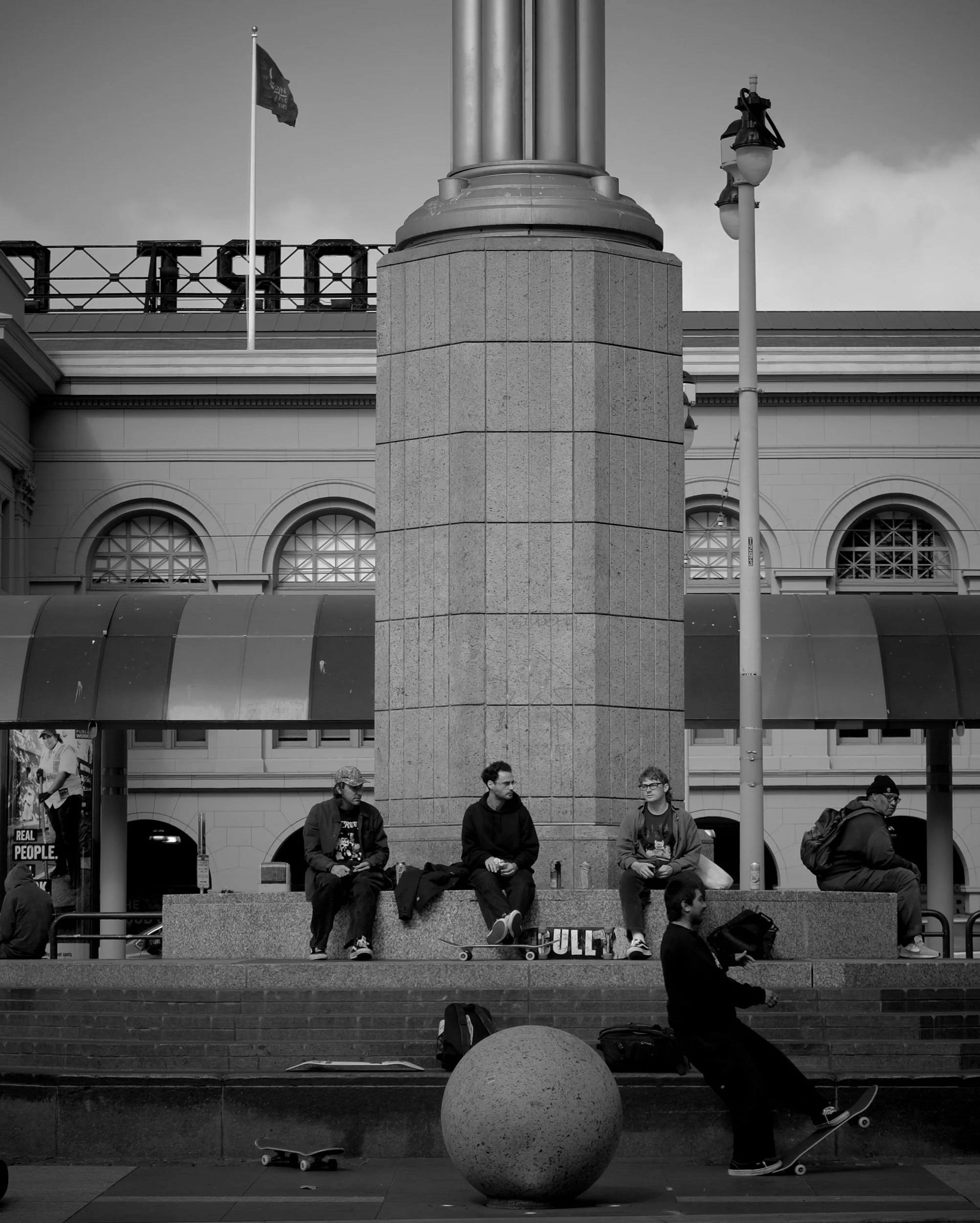  Skate "Sesh"  The in-between moments Ferry Building, San Francisco 2025  LUMIX G85  |  Prime  |  Digital 