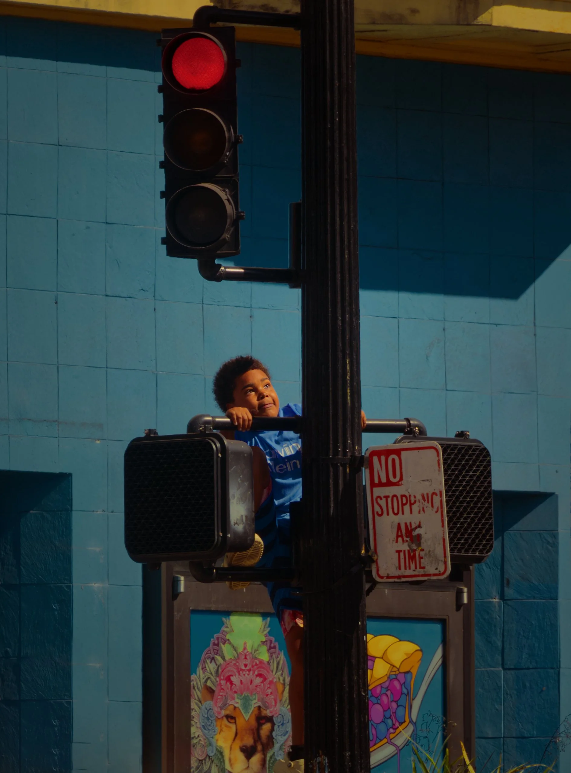  Red Light Defiance  The city says stop. Youth dictates otherwise. Oakland, 2025  LUMIX G85  |  Telephoto  |  Digital 