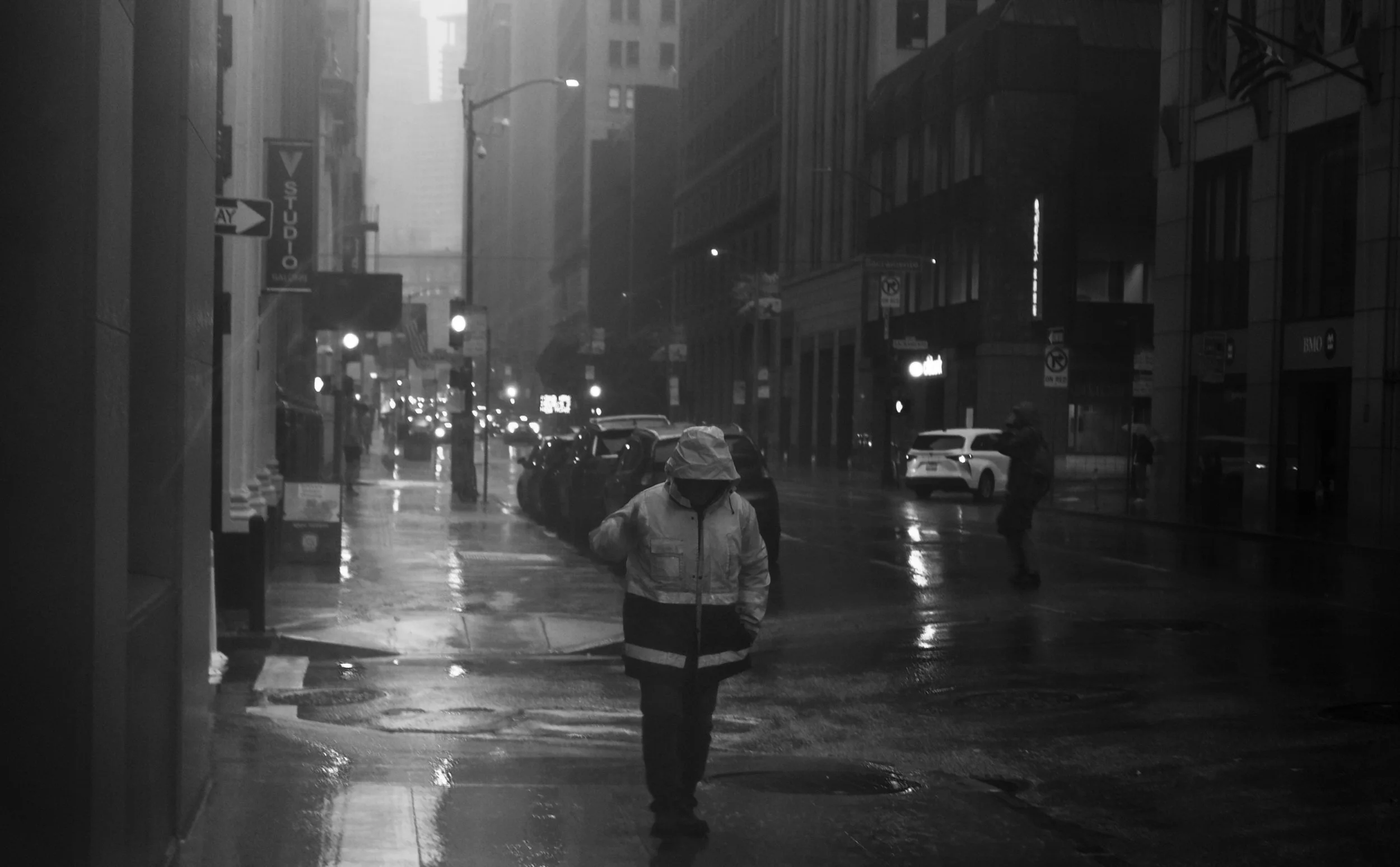  SACRAMENTO CORRIDOR | Spectral Deluge  Expressionistic Urban Isolation San Francisco, 2026  LUMIX G85  |  Prime  |  Digital 