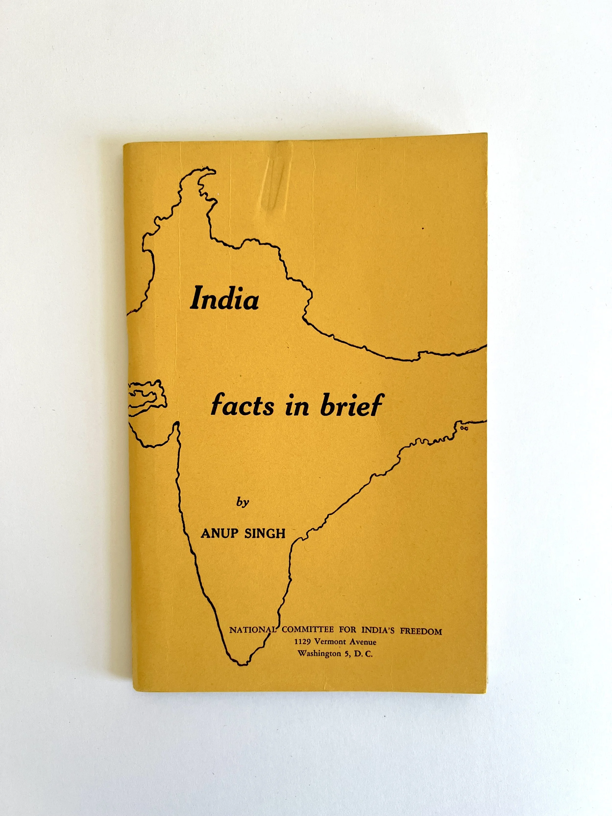 Anup Singh  India: Facts in Brief [with letter of provenance].