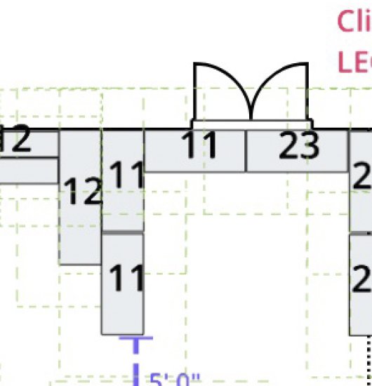 Booths with 3 Tables