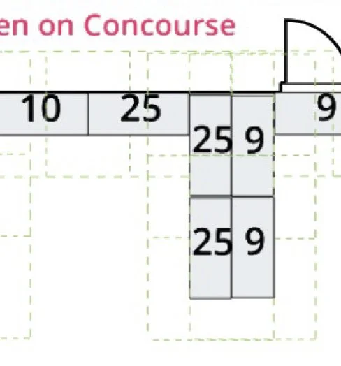 Booths with 3 Tables