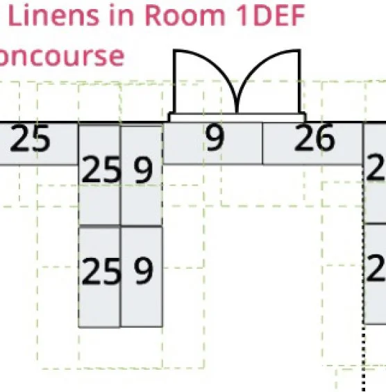 Booths with 3 Tables