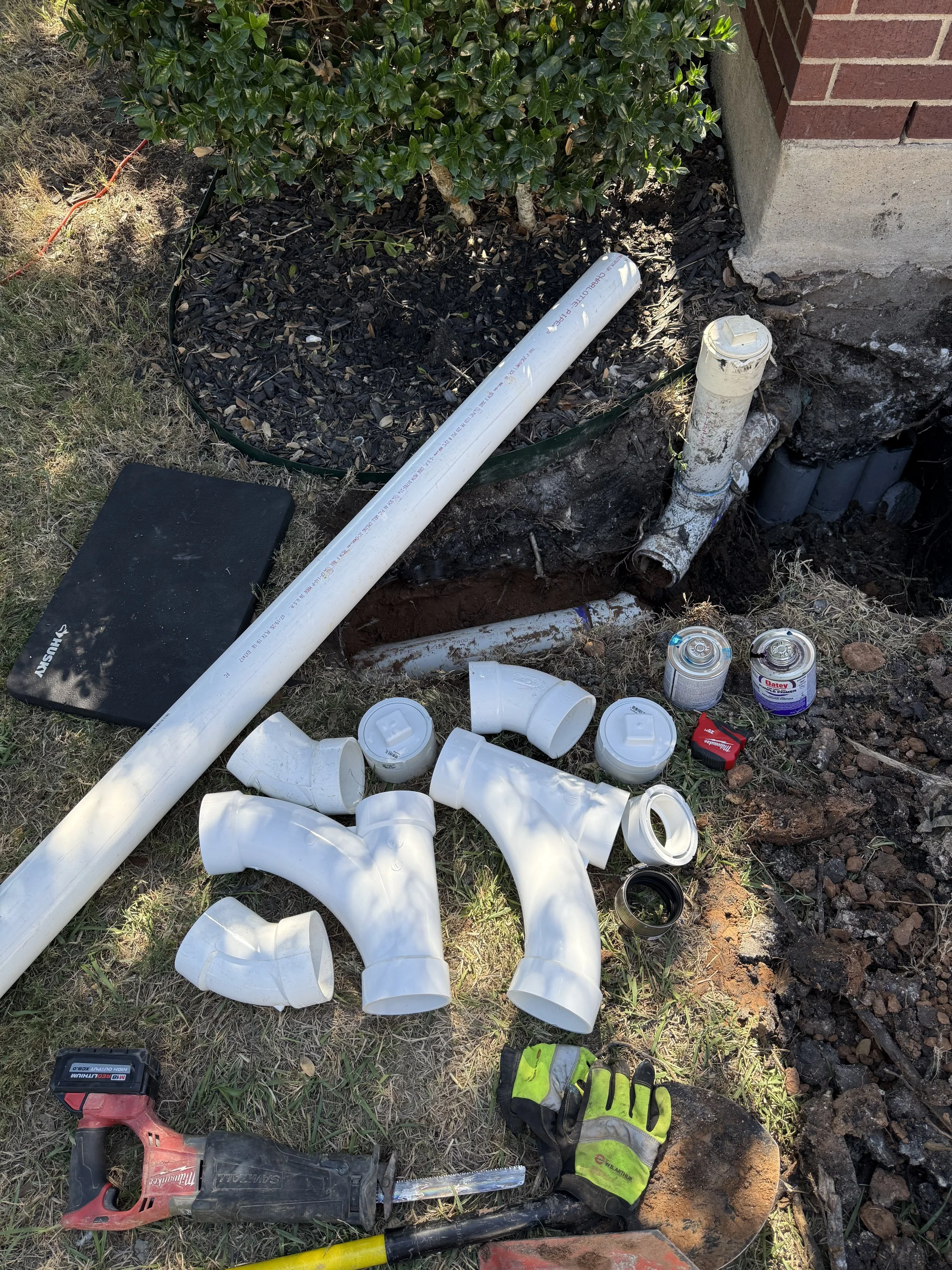 Sewer Line Repair After Home Leveling in Rockdale, TX